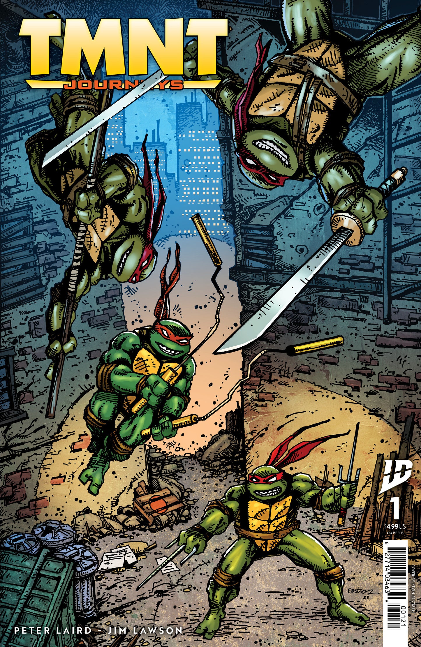 TMNT: Journeys #1 Variant B (Eastman) - ISBN: 82771403457800121 - Release Date:  8/20/25