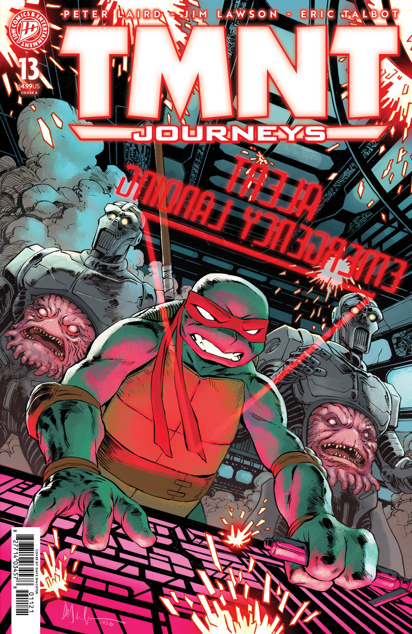 TMNT: Journeys #13 Variant B (Wachter) ISBN: 82771403457801321 - FOC DATE: 7/26/26  - Release Date: 9/2/26