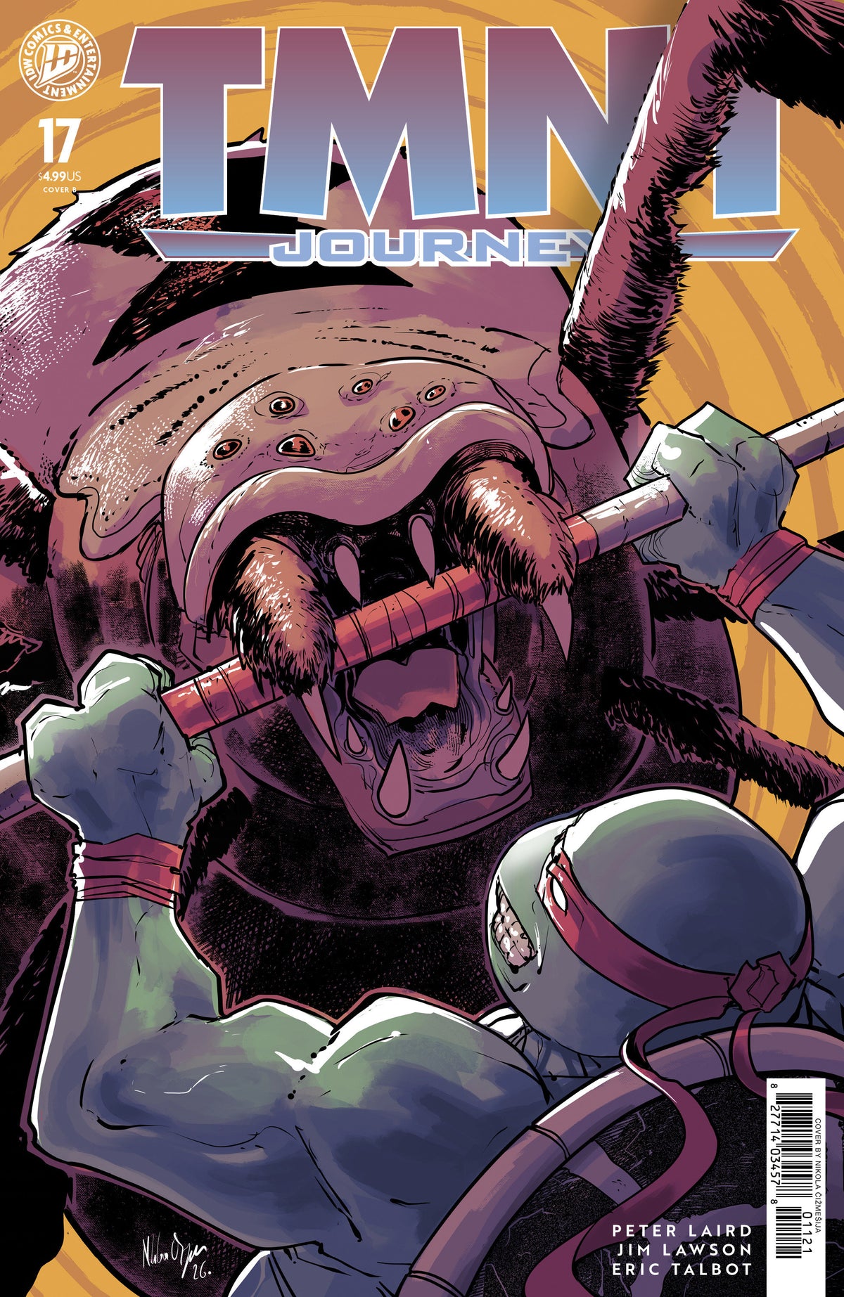 TMNT: Journeys #17 Variant B (Cizmesija) ISBN: 82771403457801721 - FOC DATE: 11/22/26  - Release Date: 1/6/27