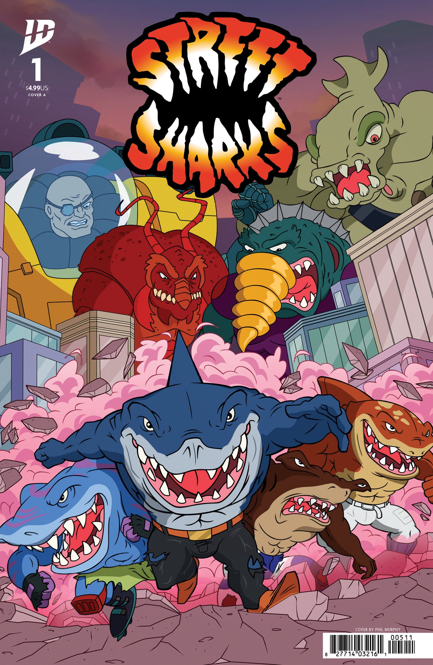 Street Sharks #1 Cover A (Murphy) - 9/17/25 - Release Date:  9/17/25