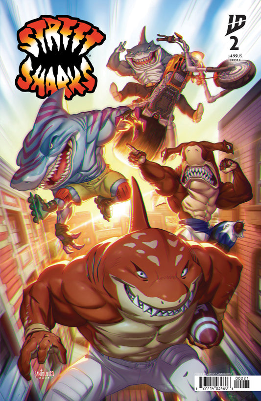 Street Sharks #2 Variant B (Santolouco) ISBN: 82771403460800221 - Release Date: 11/12/25
