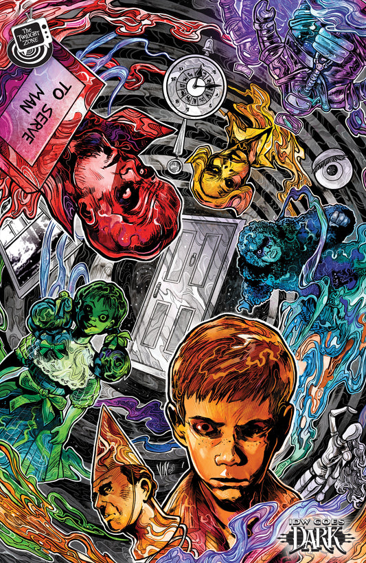 The Twilight Zone #11 Variant C (Riccardi IDW Goes Dark Variant) ISBN: 82771403461501131 - FOC DATE: 9/13/26  - Release Date: 10/21/26