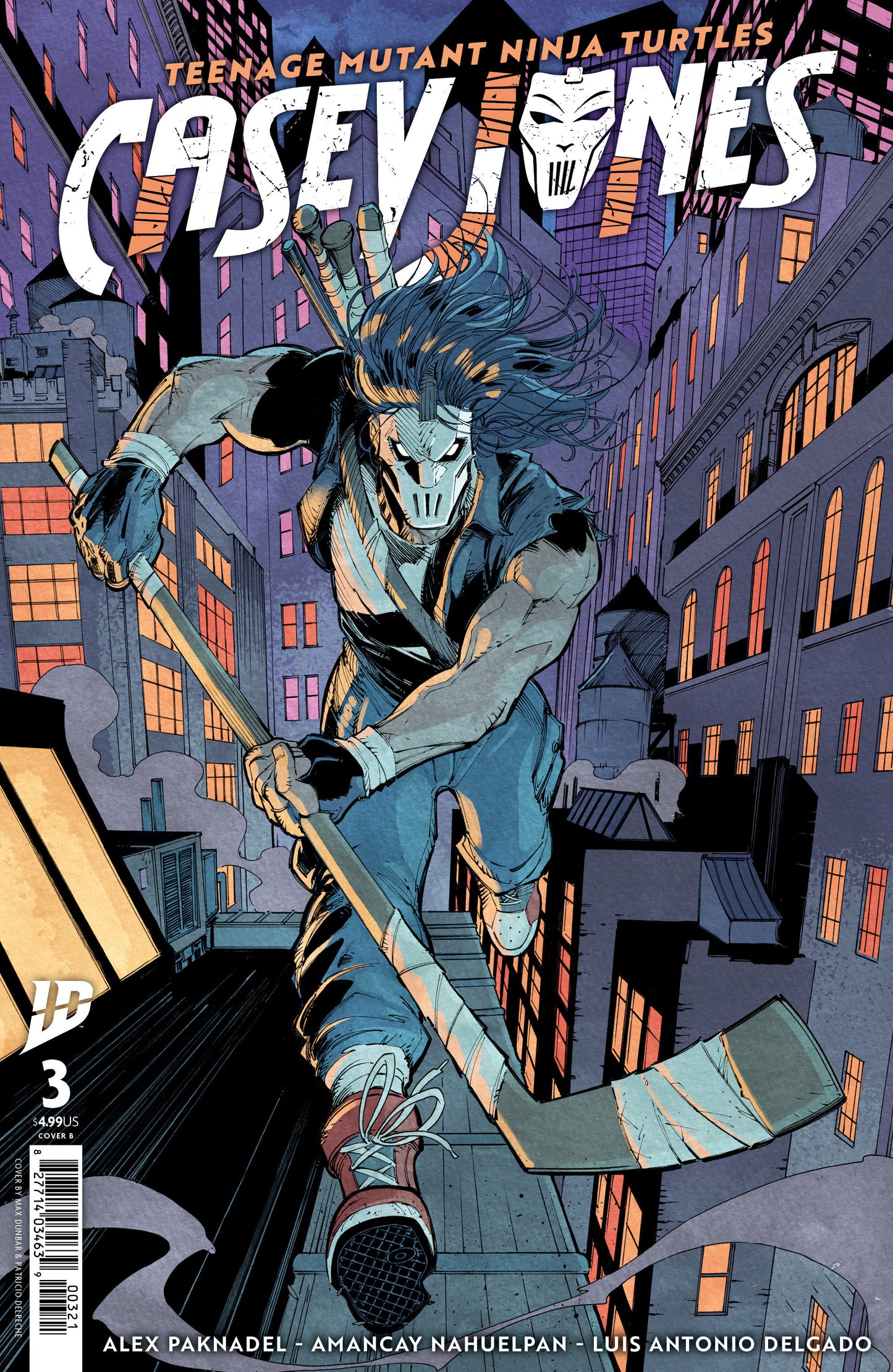 Teenage Mutant Ninja Turtles: Casey Jones #3 Variant B (Dunbar) ISBN: 82771403463900321 - Release Date: 12/17/25