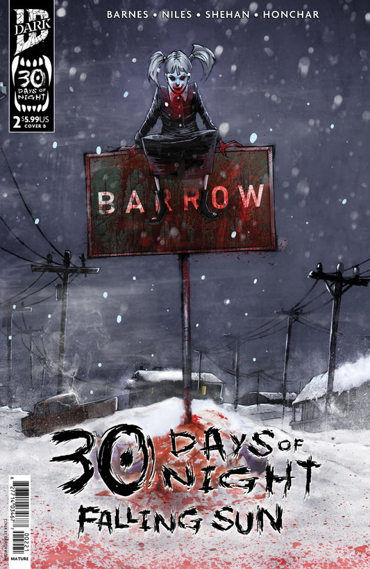 30 Days of Night: Falling Sun #2 Variant B (Damien Worm) ISBN: 82771403467700221 - Release Date: 12/17/25