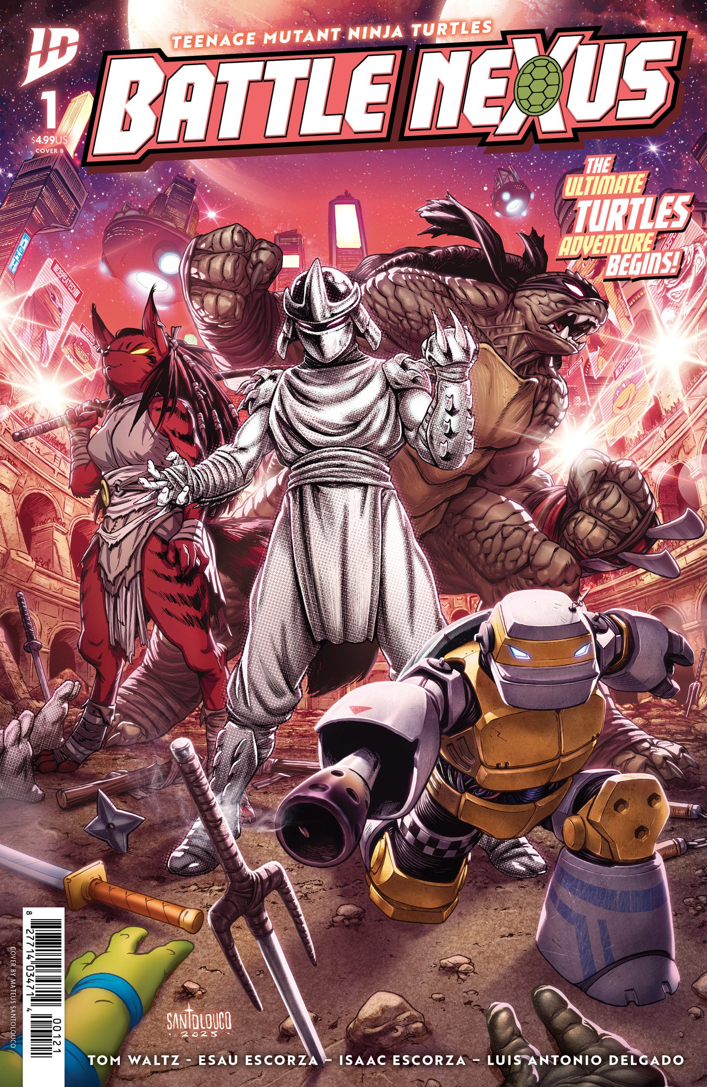 Teenage Mutant Ninja Turtles: Battle Nexus #1 Variant B (Santolouco) ISBN: 82771403471400121 - Release Date: 12/24/25
