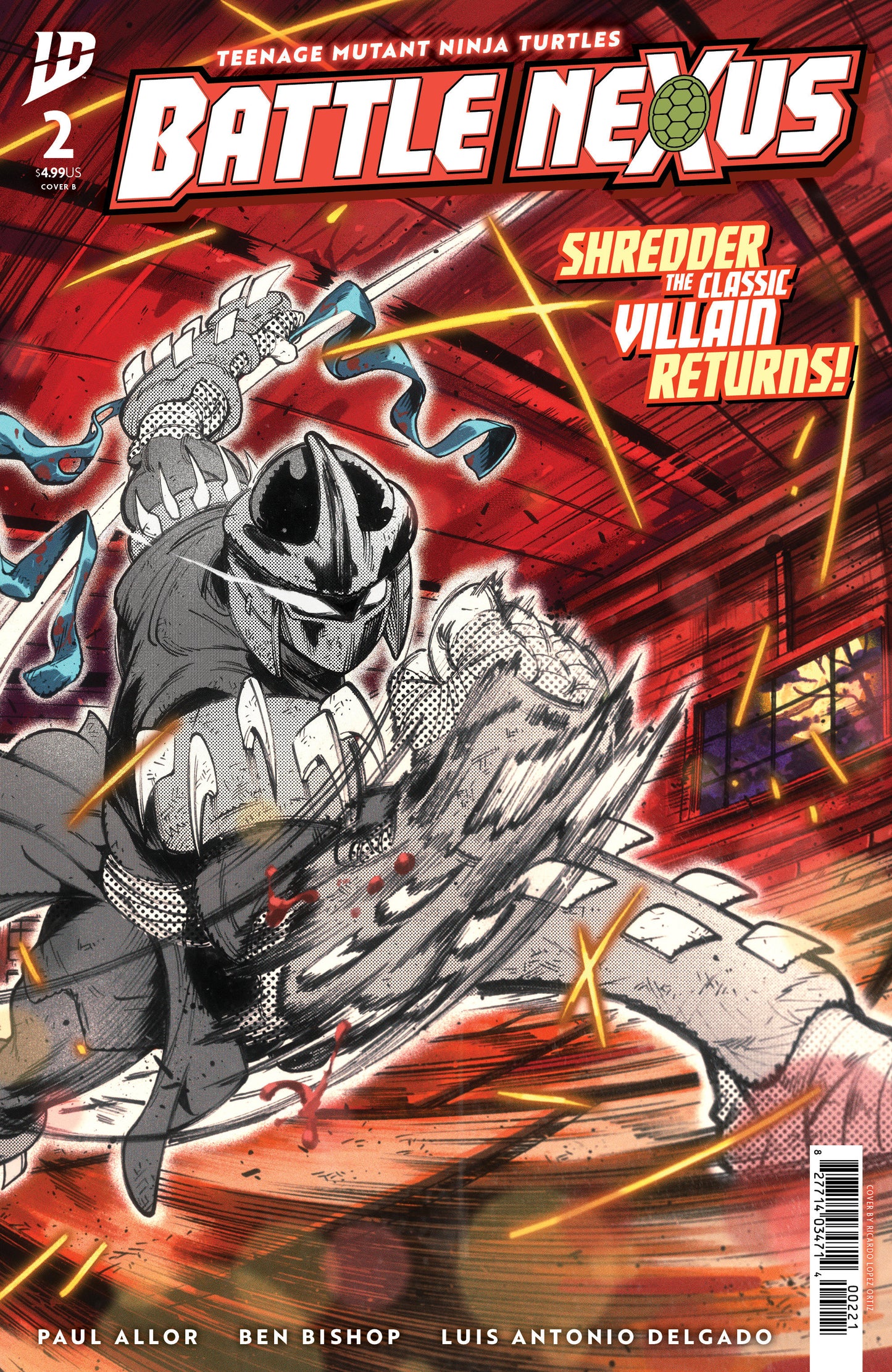 Teenage Mutant Ninja Turtles: Battle Nexus #2 Variant B (Ortiz) ISBN: 82771403471400221 - Release Date: 1/7/26