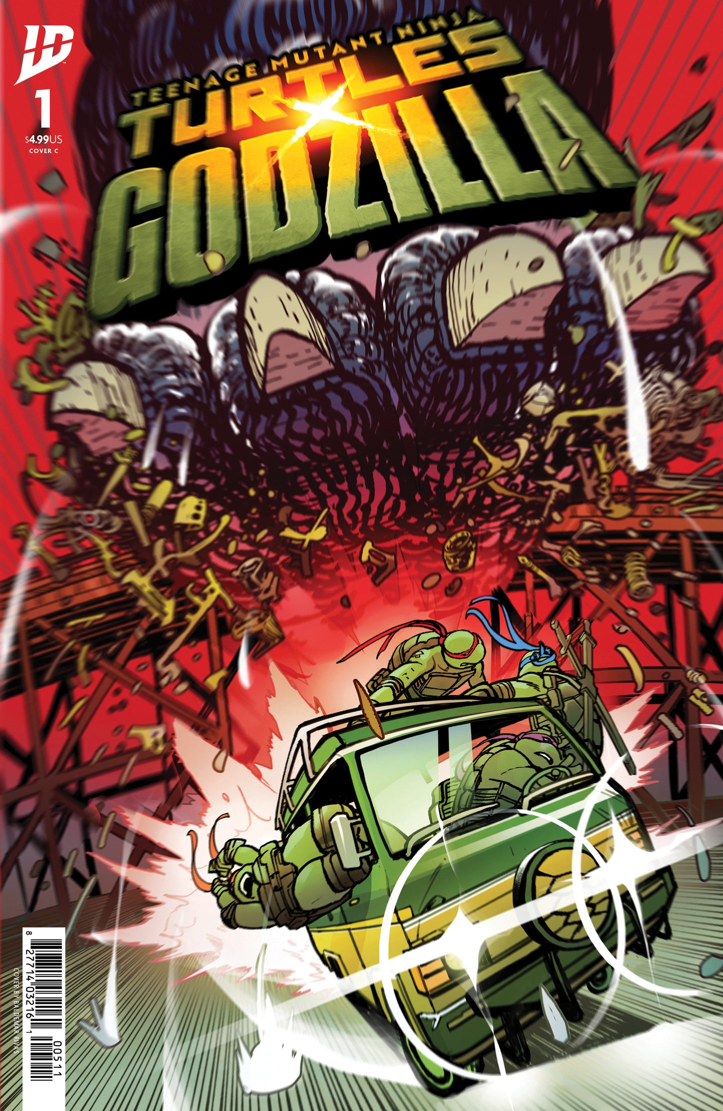 Teenage Mutant Ninja Turtles x Godzilla #1 Variant C (Rivas) ISBN: 82771403482000131 - Release Date: 11/12/25