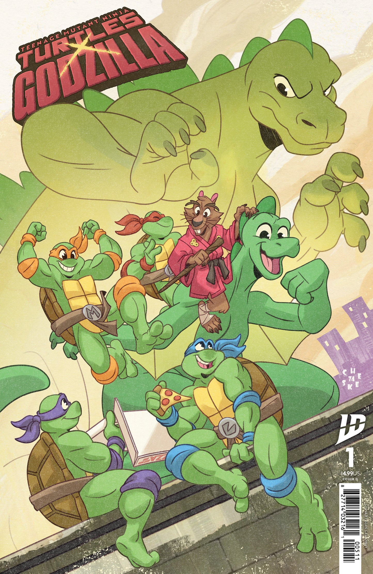 Teenage Mutant Ninja Turtles x Godzilla #1 Variant D (Galloway) ISBN: 82771403482000141 - Release Date: 11/12/25