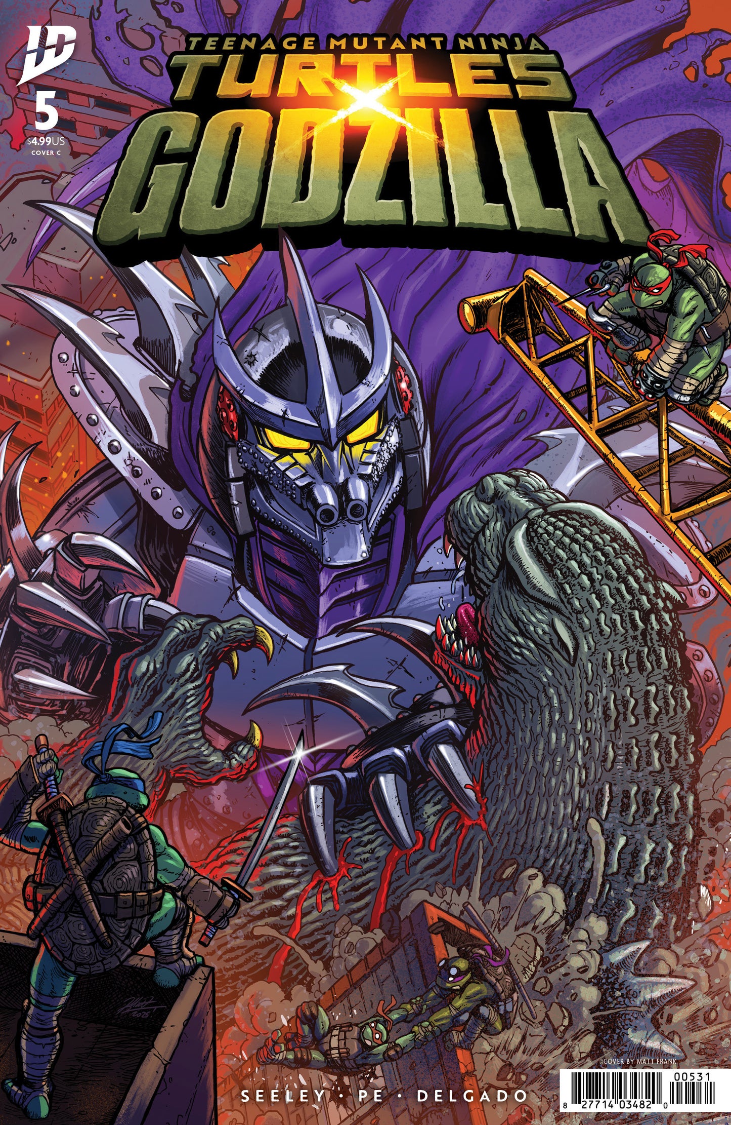 Teenage Mutant Ninja Turtles x Godzilla #5 Variant C (Frank) ISBN: 82771403482000531 - Release Date: 4/1/26