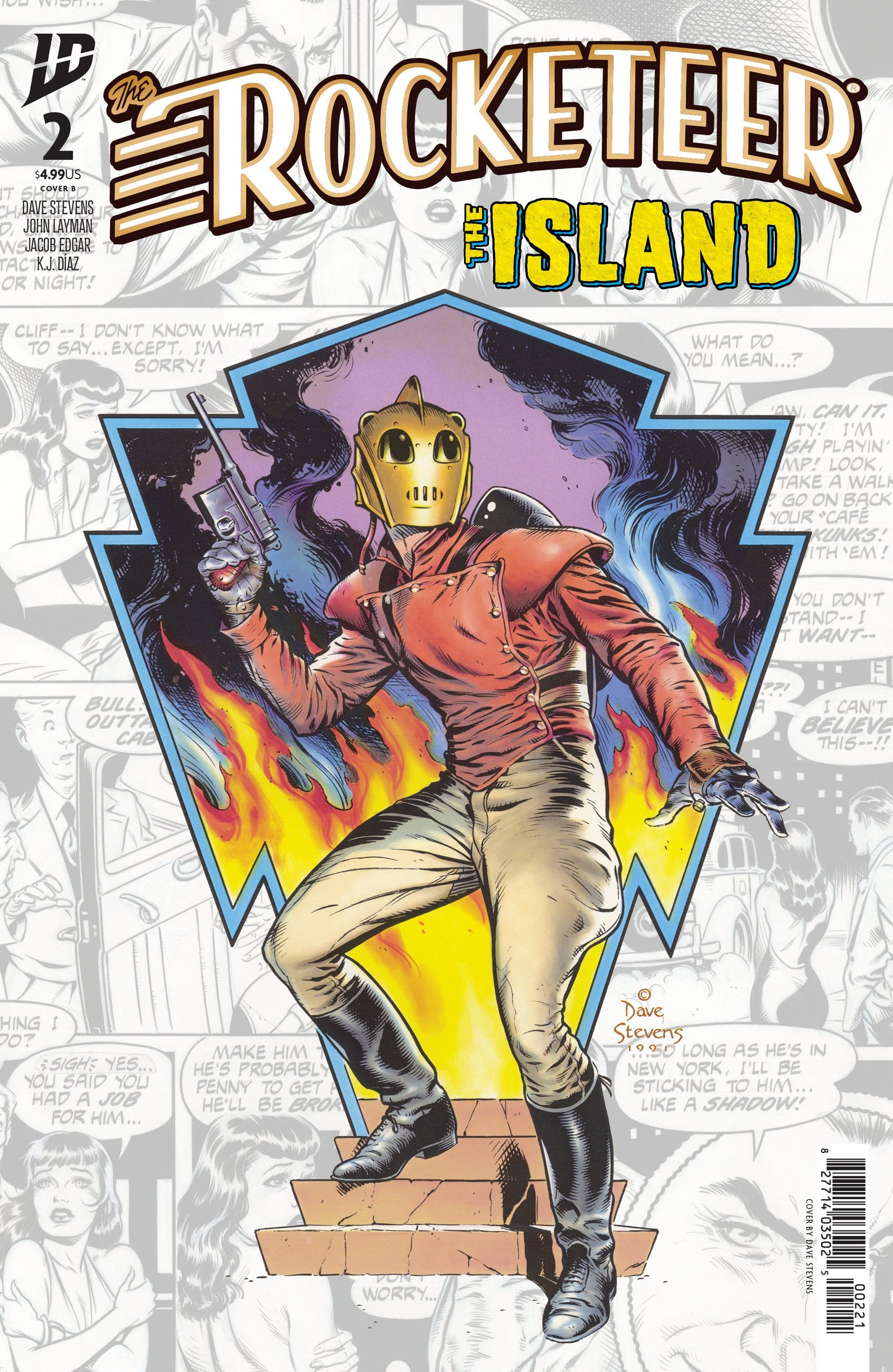The Rocketeer: The Island #2 Variant B (Stevens) ISBN: 82771403502500221 - FOC DATE: 3/15/26  - Release Date: 4/22/26