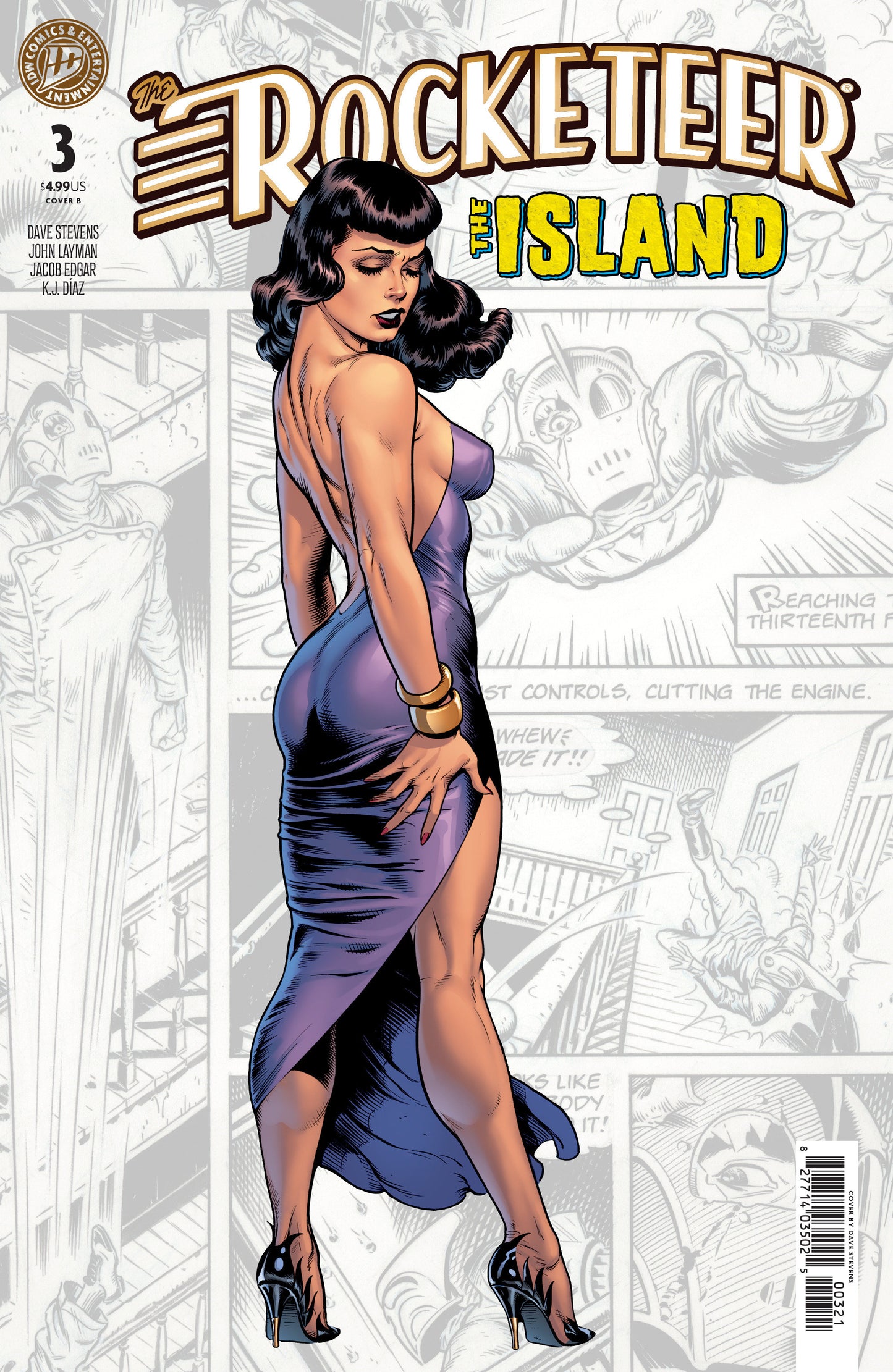 The Rocketeer: The Island #3 Variant B (Stevens) ISBN: 82771403502500321 - FOC DATE: 4/19/26  - Release Date: 5/27/26