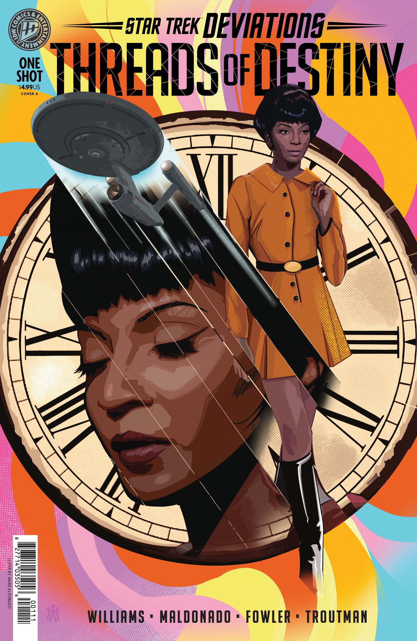 Star Trek: Deviations--Threads of Destiny Cover A (Alvarado) ISBN: 82771403505600111 - Release Date: 2/25/26