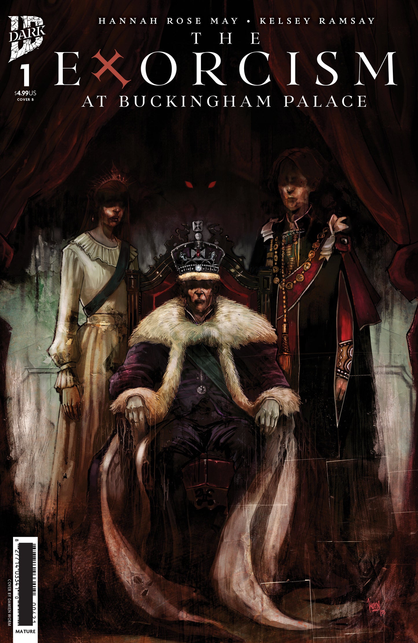The Exorcism at Buckingham Palace #1 Variant B (Damien Worm) ISBN: 82771403508700121 - Release Date: 3/11/26