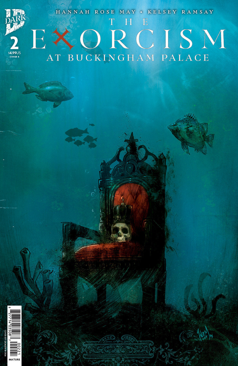 The Exorcism at Buckingham Palace #2 Variant B (Damien Worm) ISBN: 82771403508700221 - FOC DATE: 3/22/26  - Release Date: 4/29/26