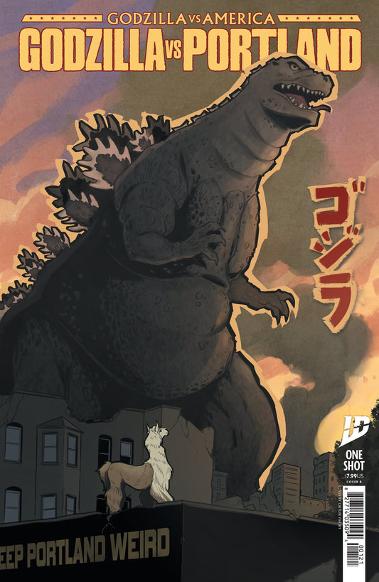 Godzilla Vs. America: Portland Variant B (Yarsky) ISBN: 82771403509400121 - Release Date: 3/11/26