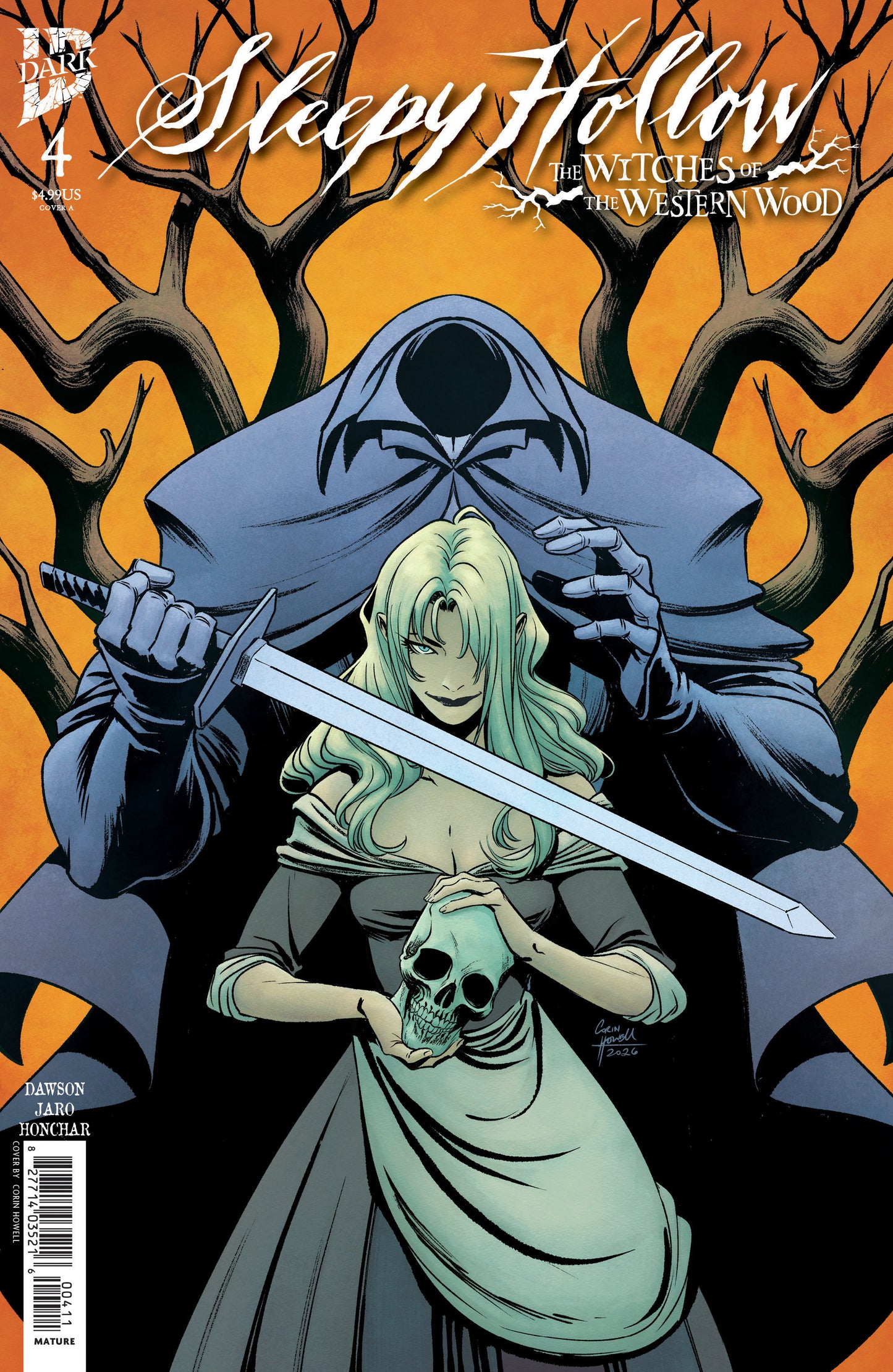 Sleepy Hollow: The Witches of the Western Wood #4 Cover A (Howell) ISBN: 82771403521600411 - FOC DATE: 7/12/26  - Release Date: 8/19/26