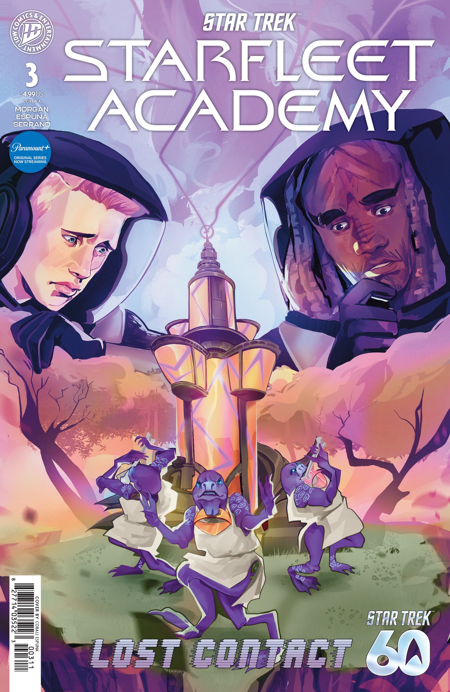Star Trek: Starfleet Academy--Lost Contact #3 Cover A (Espuna) ISBN: 82771403522300311 - FOC DATE: 5/17/26  - Release Date: 6/24/26