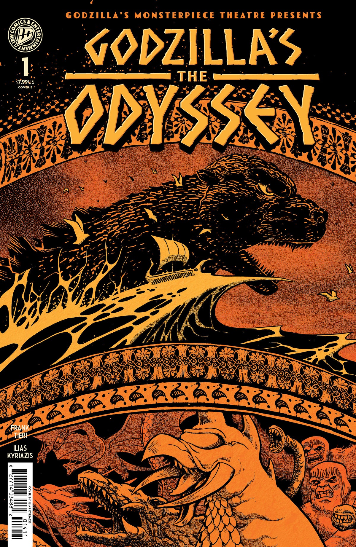 Godzilla’s Monsterpiece Theatre Presents: Godzilla’s The Odyssey Variant B (Kyriazis) ISBN: 82771403535300121 - FOC DATE: 5/3/26  - Release Date: 6/10/26