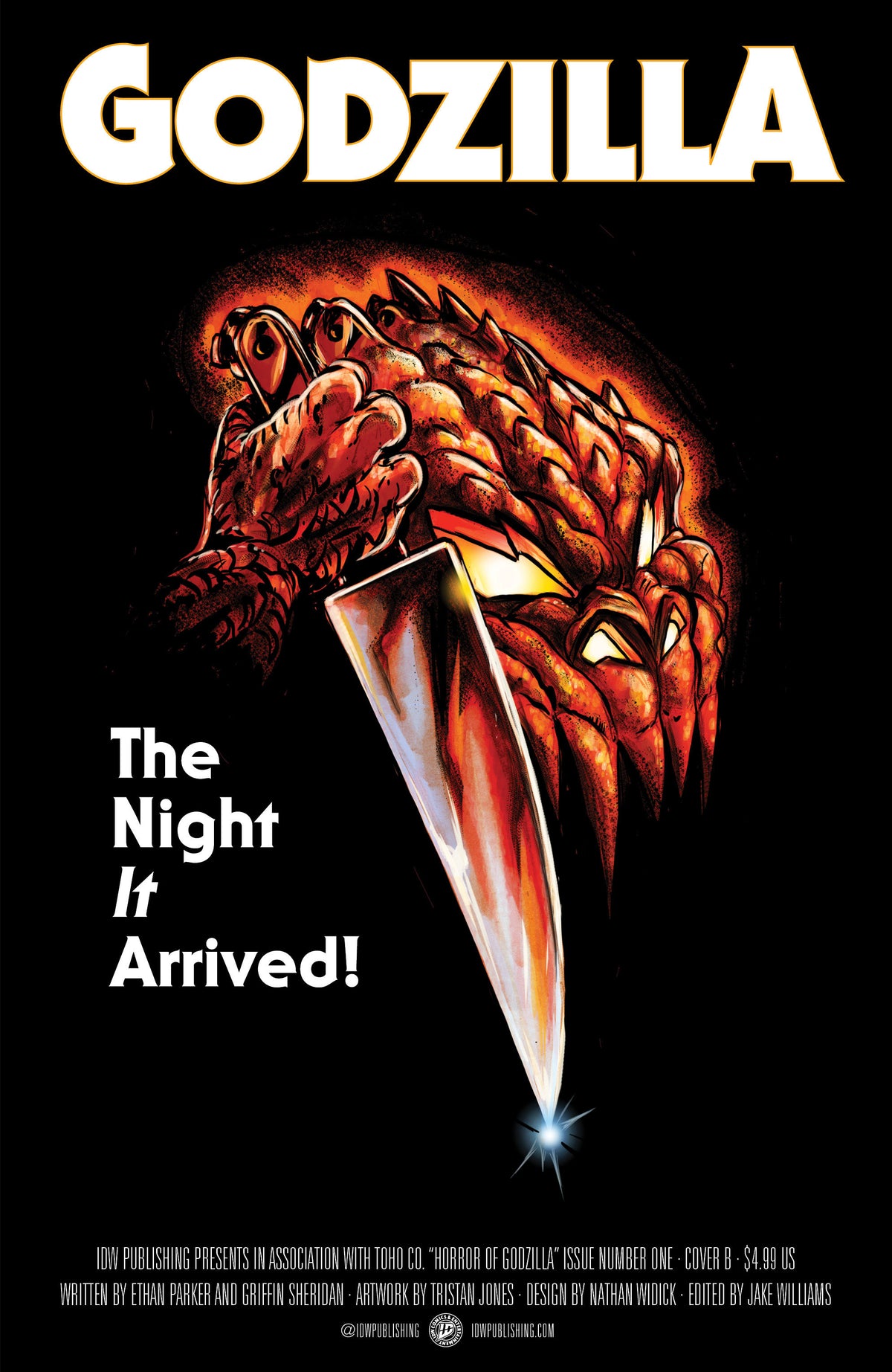 The Horror of Godzilla [Kai-Sei Era] #1 Variant B (Tunica Movie Homage Cover) ISBN: 82771403545200121 - FOC DATE: 6/14/26  - Release Date: 7/29/26