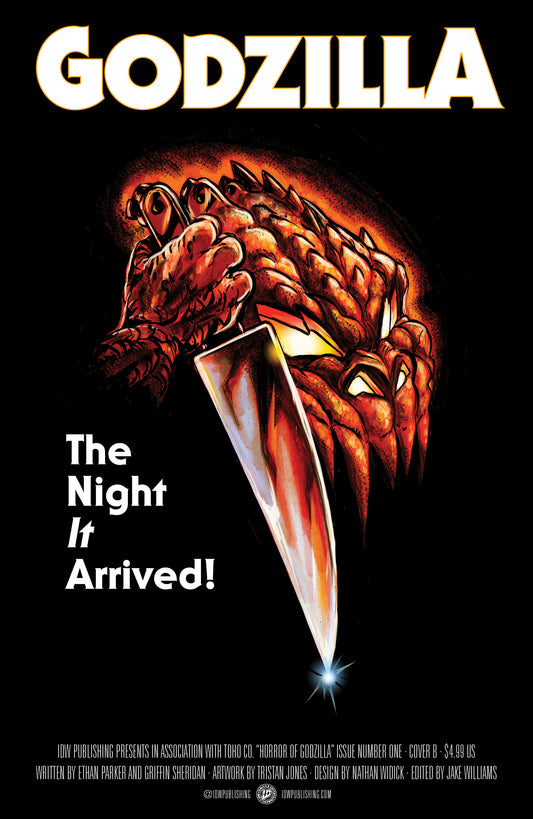 The Horror of Godzilla [Kai-Sei Era] #1 Variant B (Tunica Movie Homage Cover) ISBN: 82771403545200121 - FOC DATE: 6/14/26  - Release Date: 7/29/26