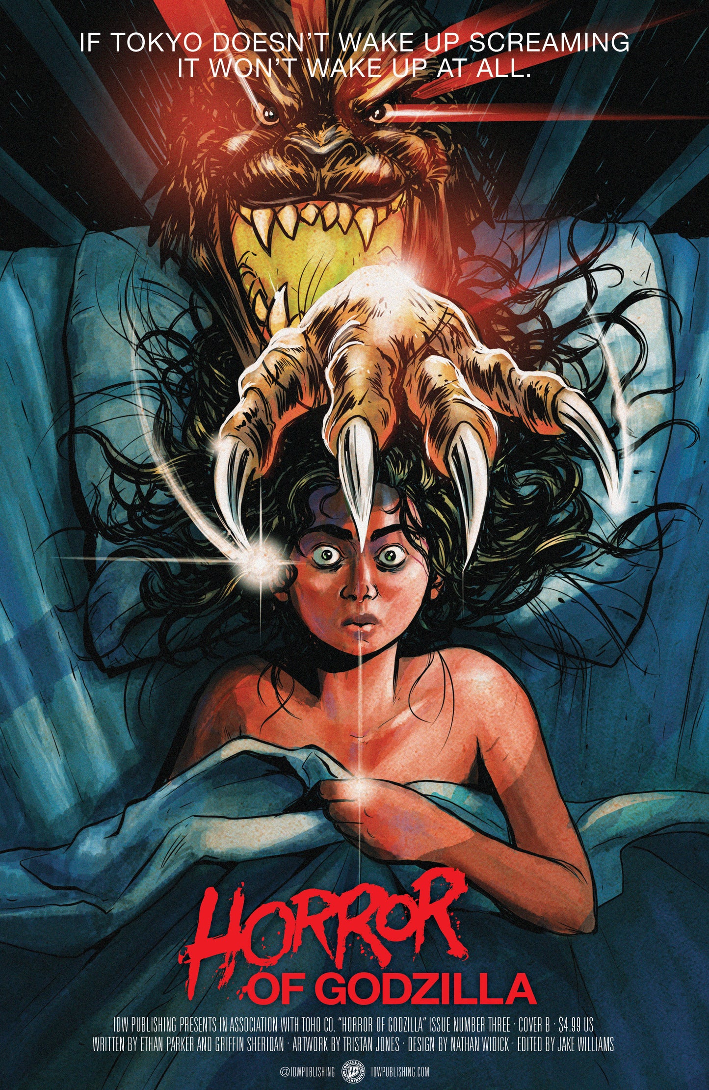 The Horror of Godzilla [Kai-Sei Era] #3 Variant B (Tunica Movie Homage Cover) ISBN: 82771403545200321 - FOC DATE: 9/13/26  - Release Date: 10/21/26