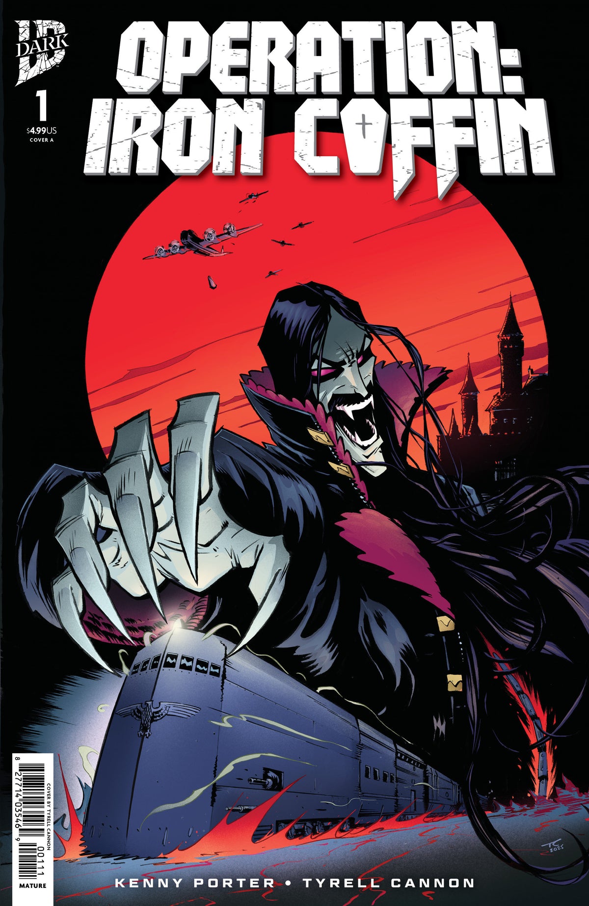 Operation: Iron Coffin #1 Cover A (Cannon) ISBN: 82771403546900111 - FOC DATE: 5/31/26  - Release Date: 7/8/26