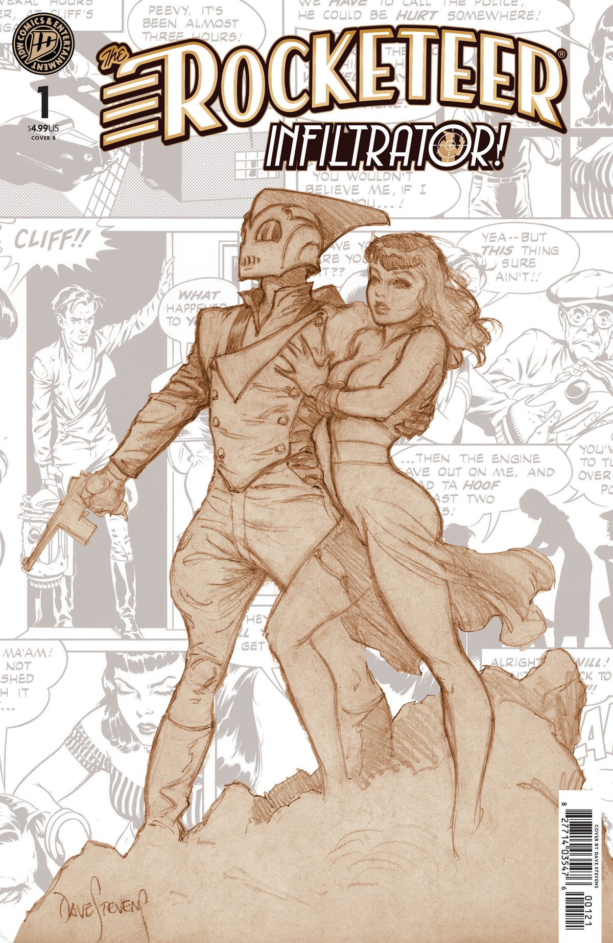 The Rocketeer: Infiltrator! #1 Variant B (Stevens) ISBN: 82771403547600121 - FOC DATE: 5/31/26  - Release Date: 7/8/26