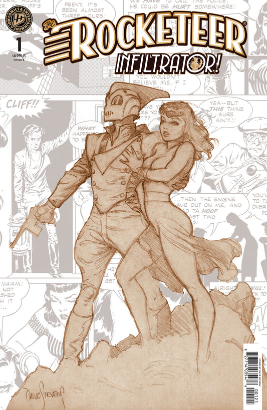 The Rocketeer: Infiltrator! #1 Variant B (Stevens) ISBN: 82771403547600121 - FOC DATE: 5/31/26  - Release Date: 7/8/26