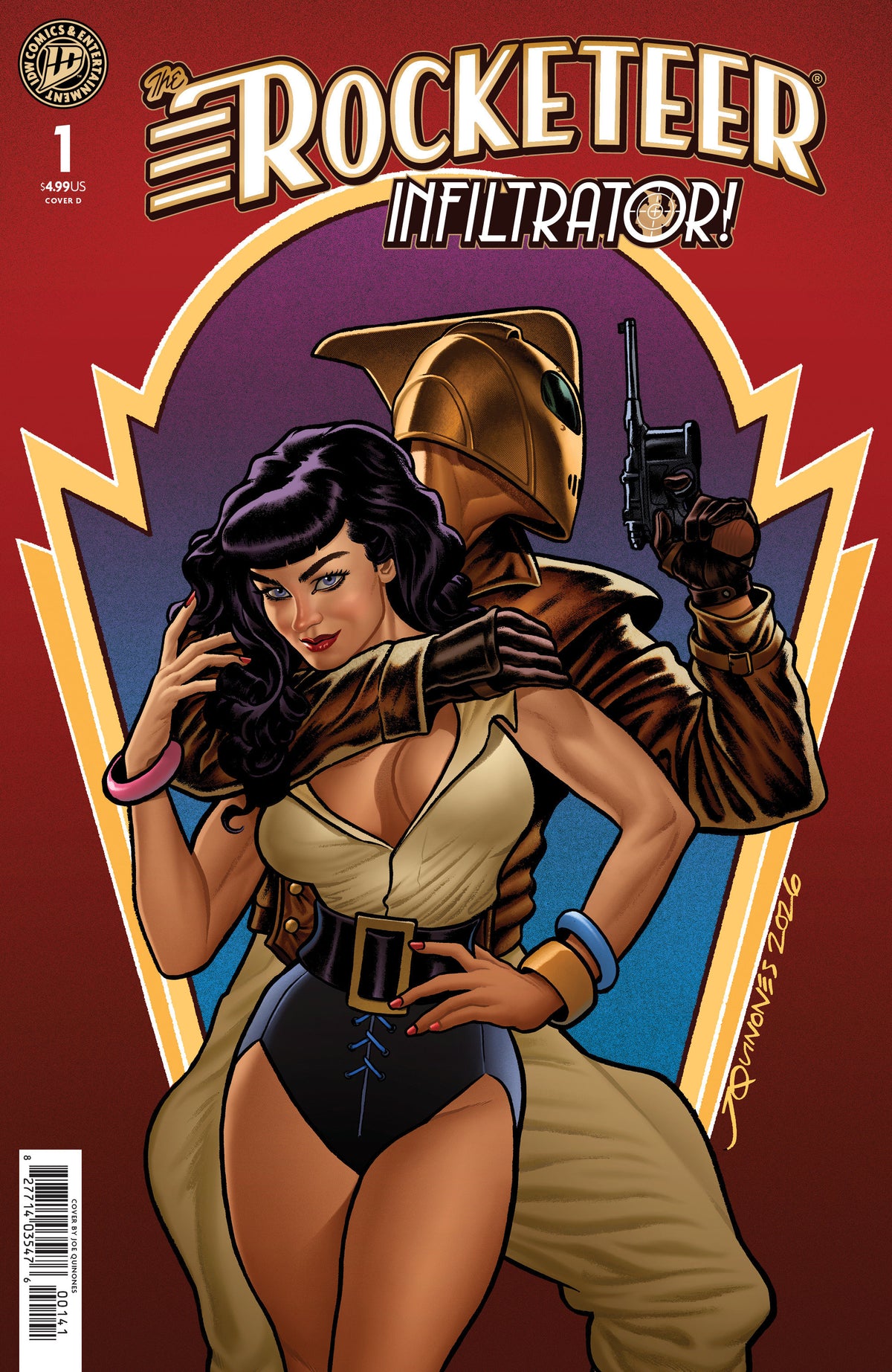 The Rocketeer: Infiltrator! #1 Variant D (Quinones) ISBN: 82771403547600141 - FOC DATE: 5/31/26  - Release Date: 7/8/26