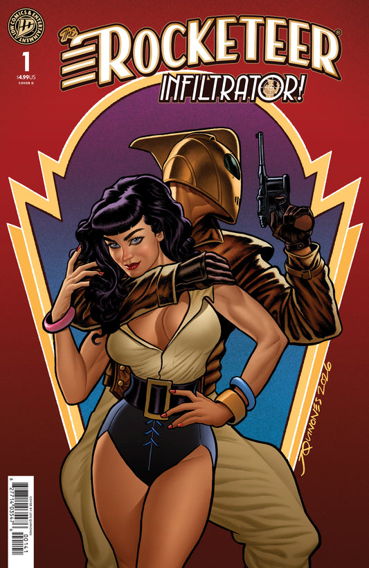 The Rocketeer: Infiltrator! #1 Variant D (Quinones) ISBN: 82771403547600141 - FOC DATE: 5/31/26  - Release Date: 7/8/26