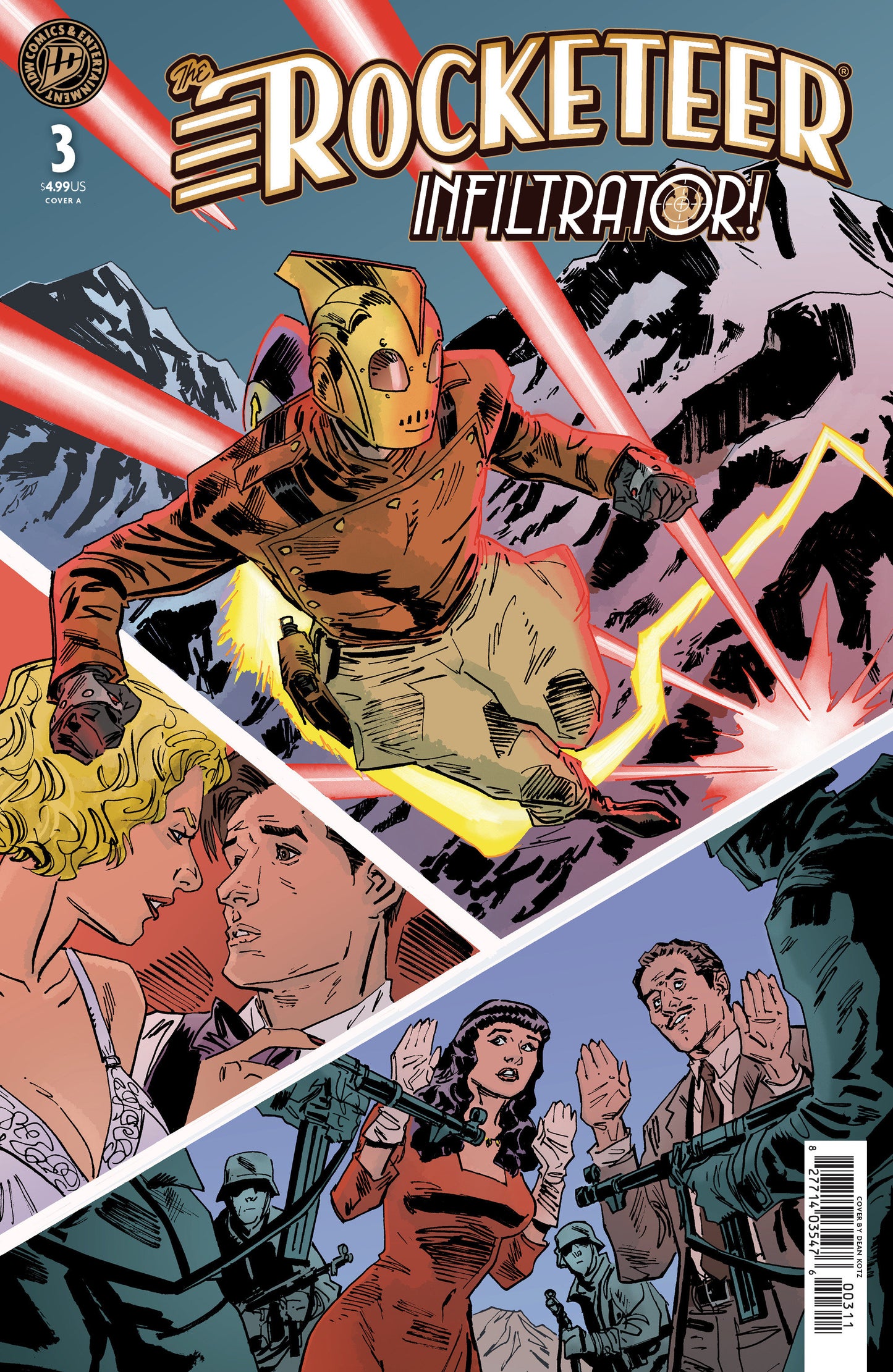 The Rocketeer: Infiltrator! #3 Cover A (Kotz) ISBN: 82771403547600311 - FOC DATE: 8/16/26  - Release Date: 9/23/26