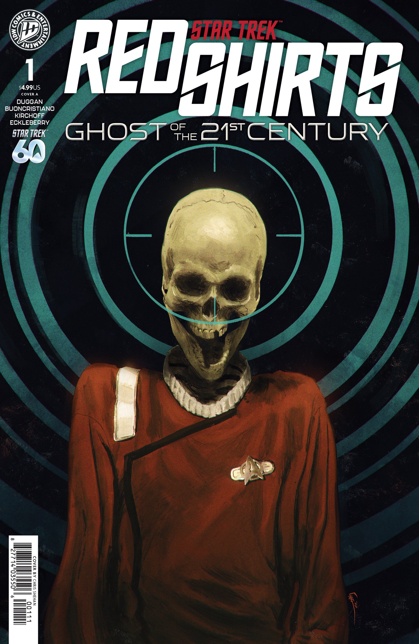 Star Trek: Red Shirts--Ghost of the 21st Century #1 Cover A (Shehan) ISBN: 82771403550600111 - FOC DATE: 6/14/26  - Release Date: 7/22/26