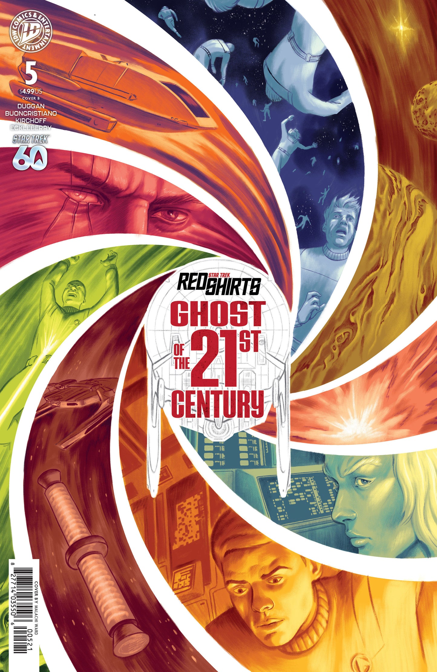 Star Trek: Red Shirts--Ghost of the 21st Century #5 Variant B (Ward) ISBN: 82771403550600521 - FOC DATE: 10/25/26  - Release Date: 12/9/26