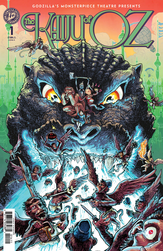 Godzilla’s Monsterpiece Theatre Presents: The Kaiju of Oz Variant B (Browne) ISBN: 82771403587200121 - FOC DATE: 8/30/26  - Release Date: 10/7/26