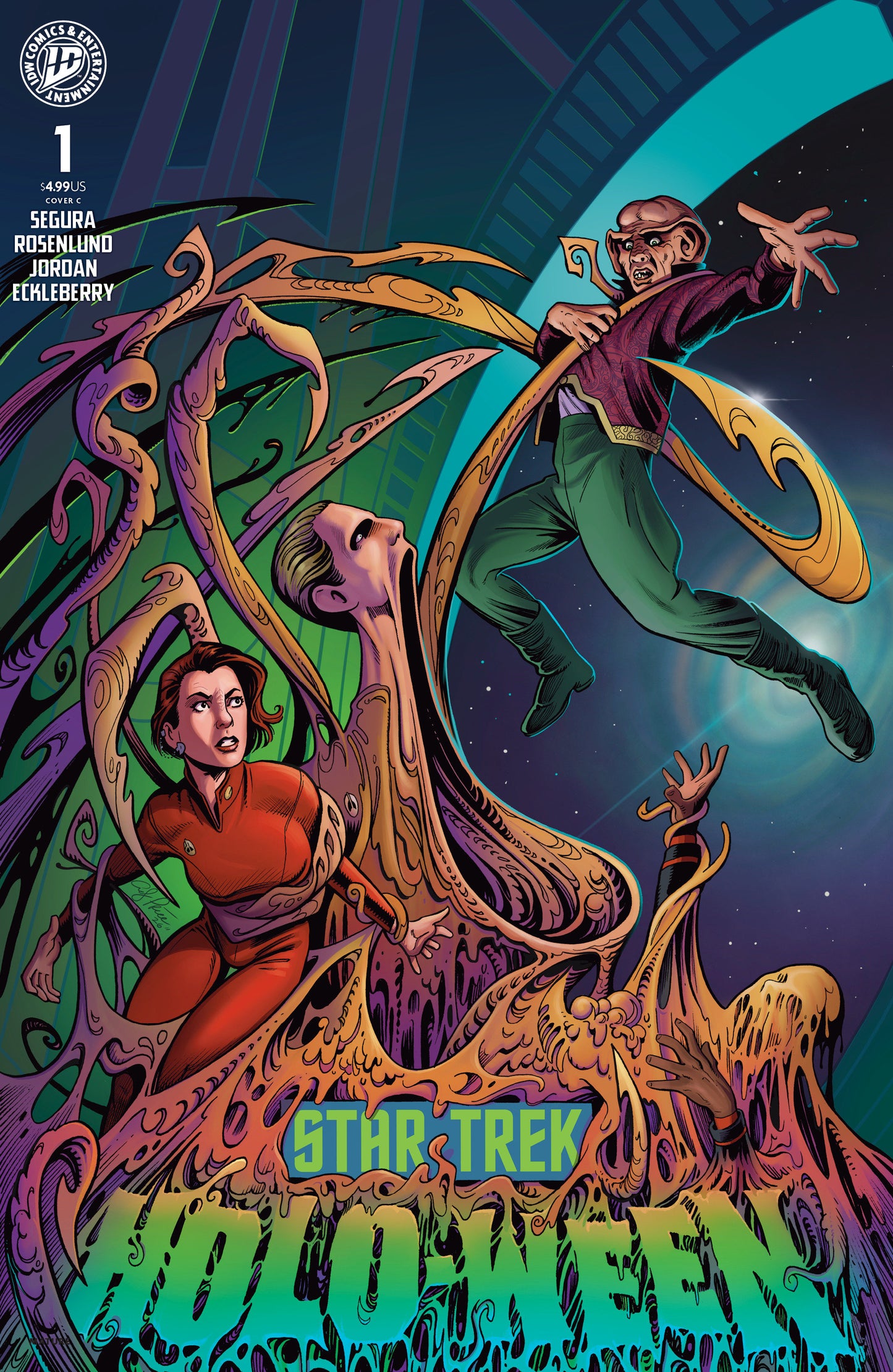 Star Trek: Holo-ween II #1 Variant C (Price IDW Goes Dark Variant) ISBN: 82771403591900131 - FOC DATE: 8/30/26  - Release Date: 10/7/26