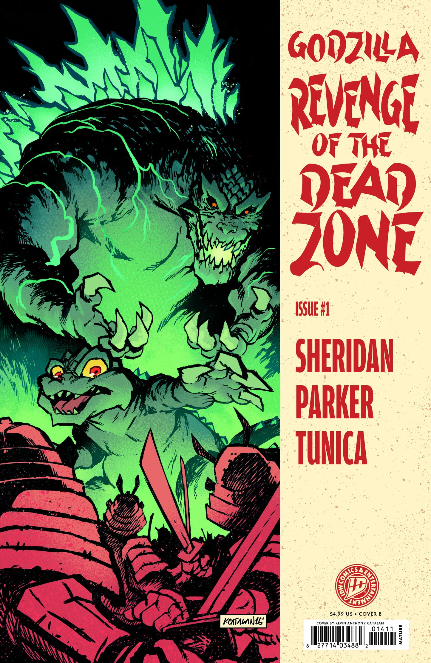 Godzilla: Revenge of the Deadzone [Kai-Sei Era] #1 Variant B (Catalan Homage Cover) ISBN: 82771403598800121 - FOC DATE: 9/20/26  - Release Date: 10/28/26