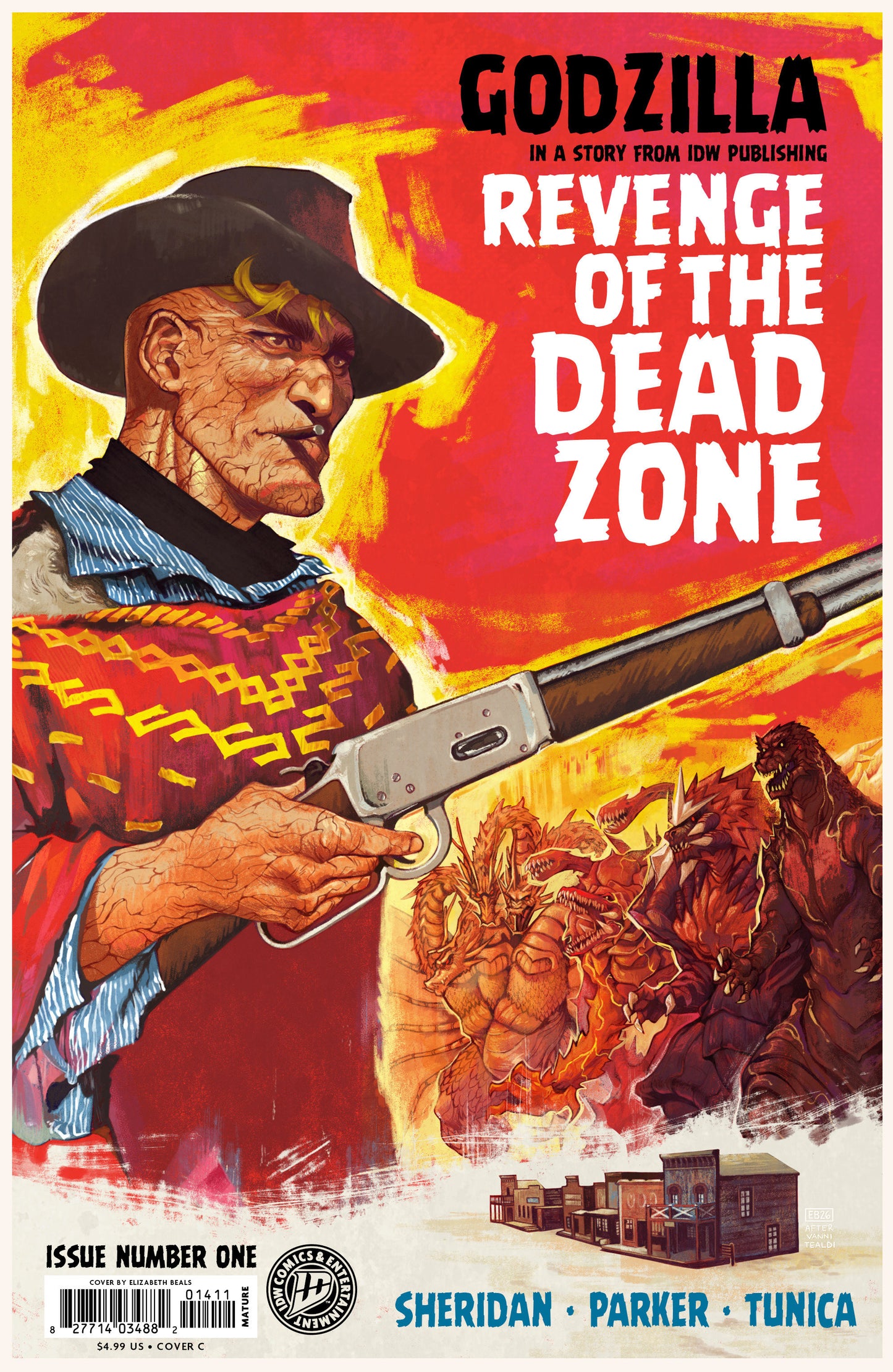 Godzilla: Revenge of the Deadzone [Kai-Sei Era] #1 Variant C (Beals Movie Homage Cover) ISBN: 82771403598800131 - FOC DATE: 9/20/26  - Release Date: 10/28/26