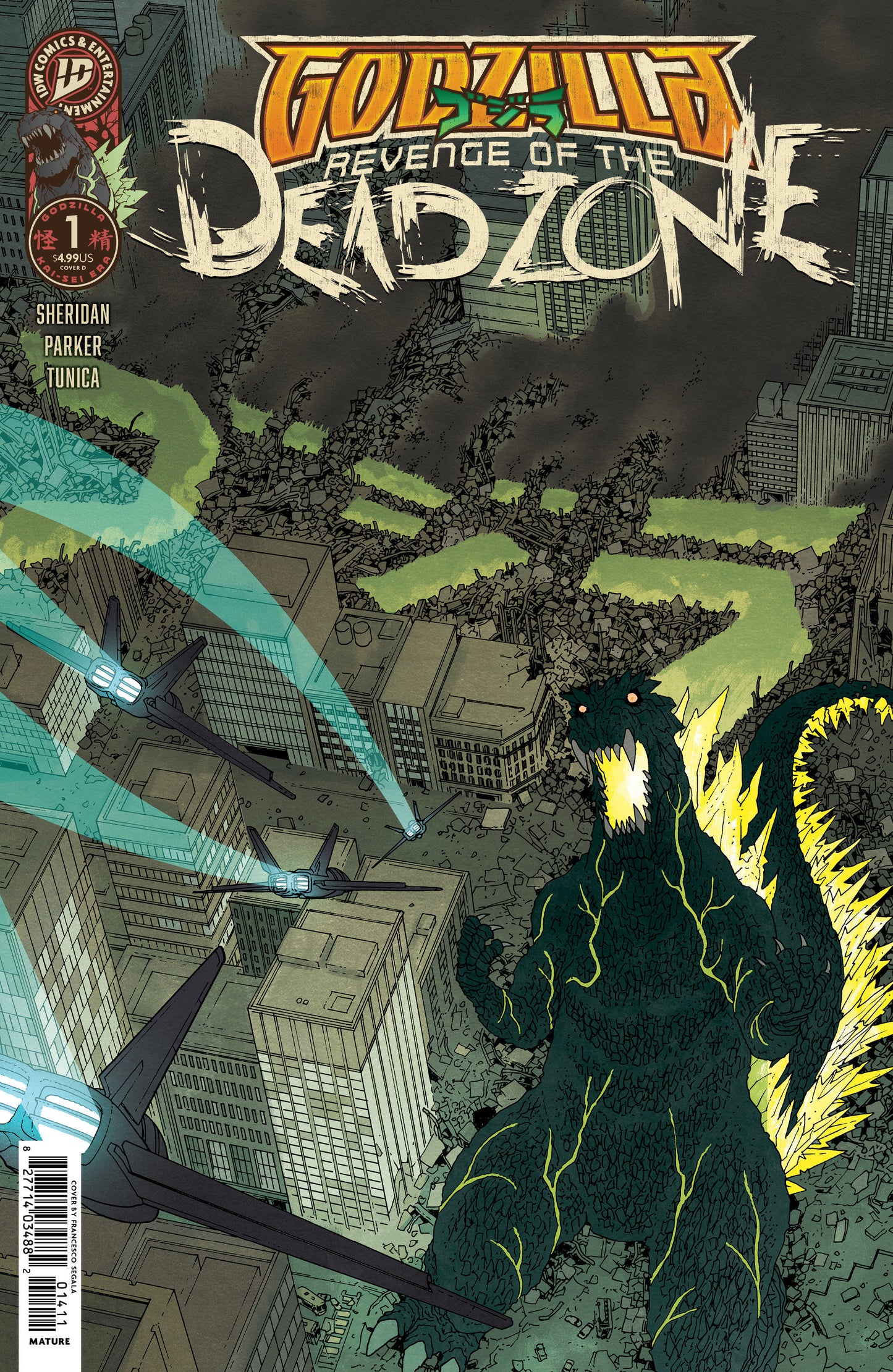 Godzilla: Revenge of the Deadzone [Kai-Sei Era] #1 Variant D (Morazzo IDW Goes Dark Variant) ISBN: 82771403598800141 - FOC DATE: 9/20/26  - Release Date: 10/28/26