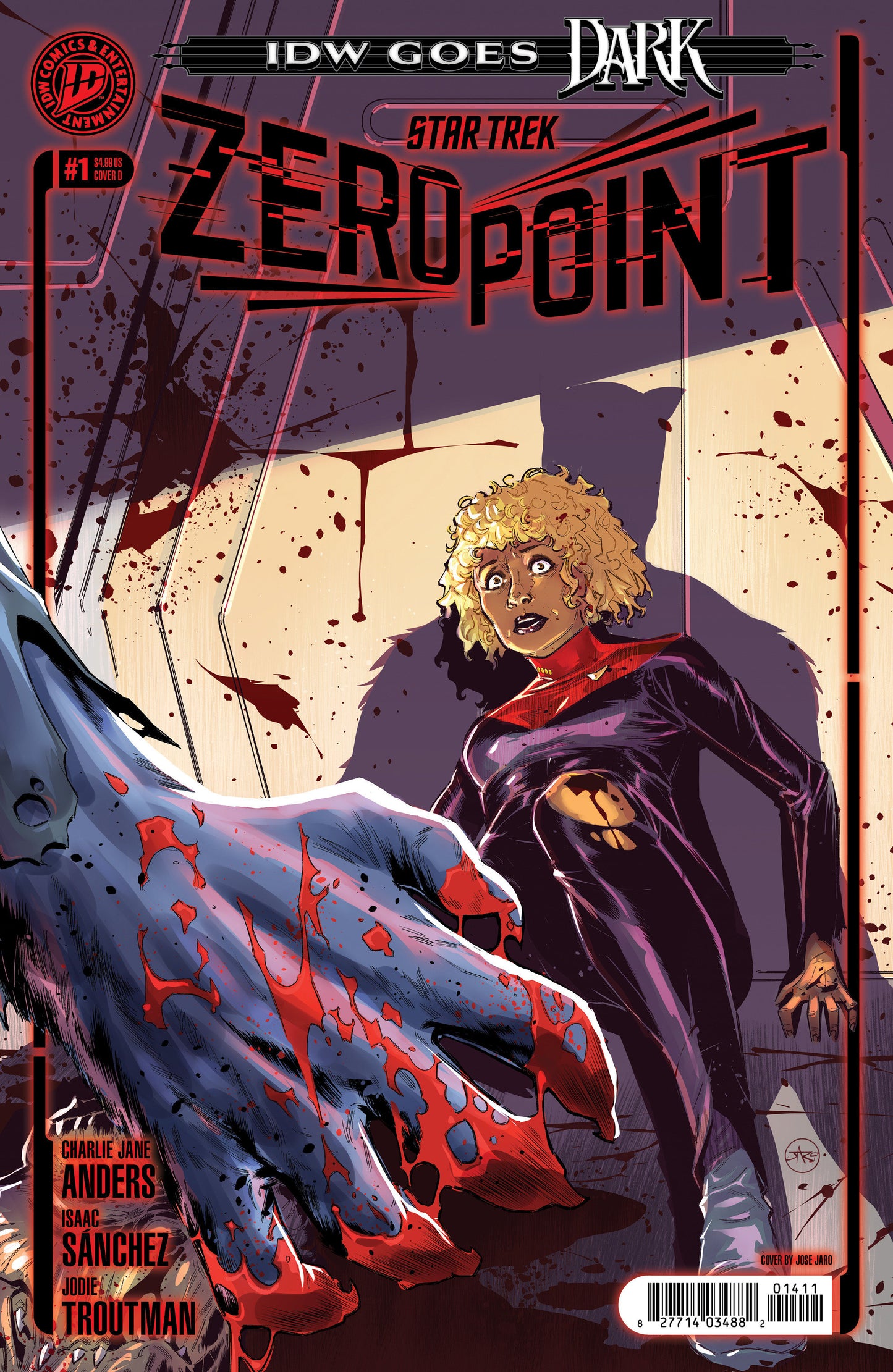 Star Trek: Zero Point #1 Variant D (Jaro IDW Goes Dark Variant) ISBN: 82771403599500141 - FOC DATE: 9/6/26  - Release Date: 10/14/26