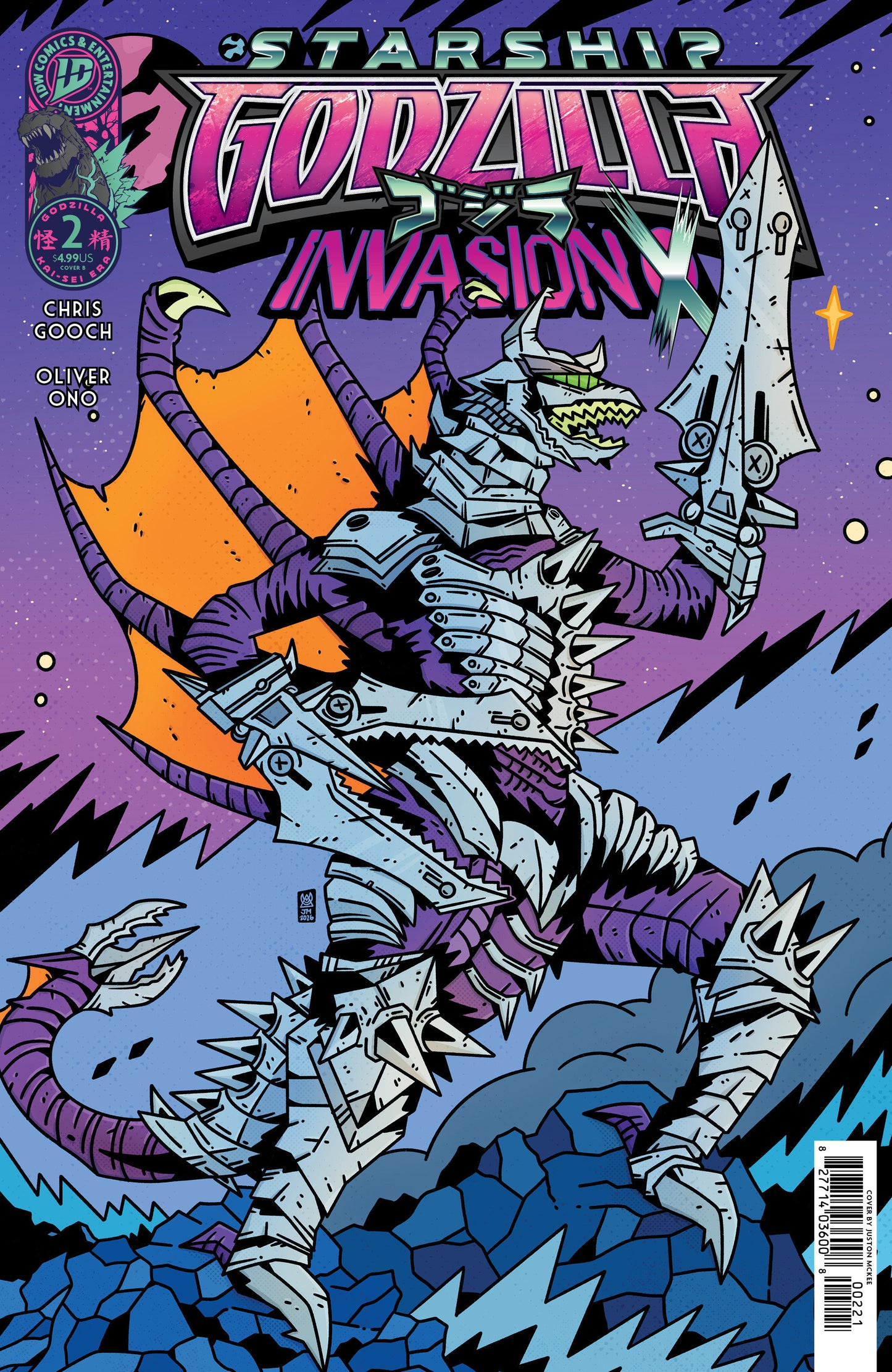Starship Godzilla: Invasion X [Kai-Sei Era] #2 Variant B (McKee) ISBN: 82771403600800221 - FOC DATE: 10/4/26  - Release Date: 11/11/26
