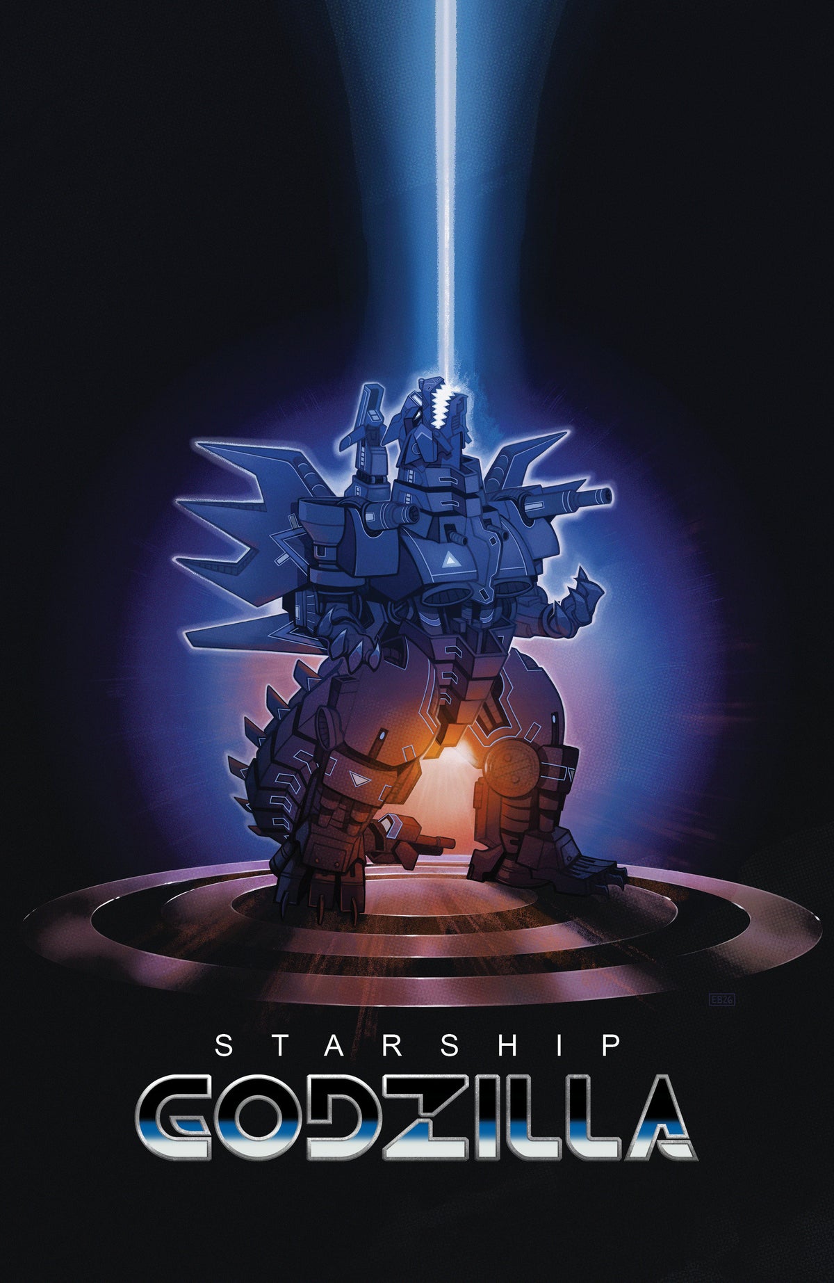 Starship Godzilla: Invasion X [Kai-Sei Era] #4 Variant B (Beals Movie Homage Cover) ISBN: 82771403600800421 - FOC DATE: 11/29/26  - Release Date: 1/13/27