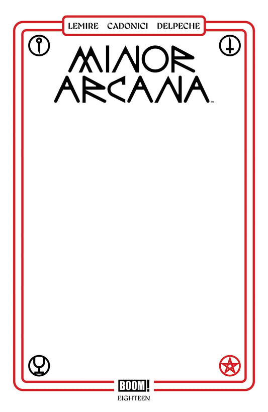 Minor Arcana #18 C Blank Sketch Variant ISBN: 84428401135818031 - FOC DATE: 7/26/26  - Release Date: 9/2/26