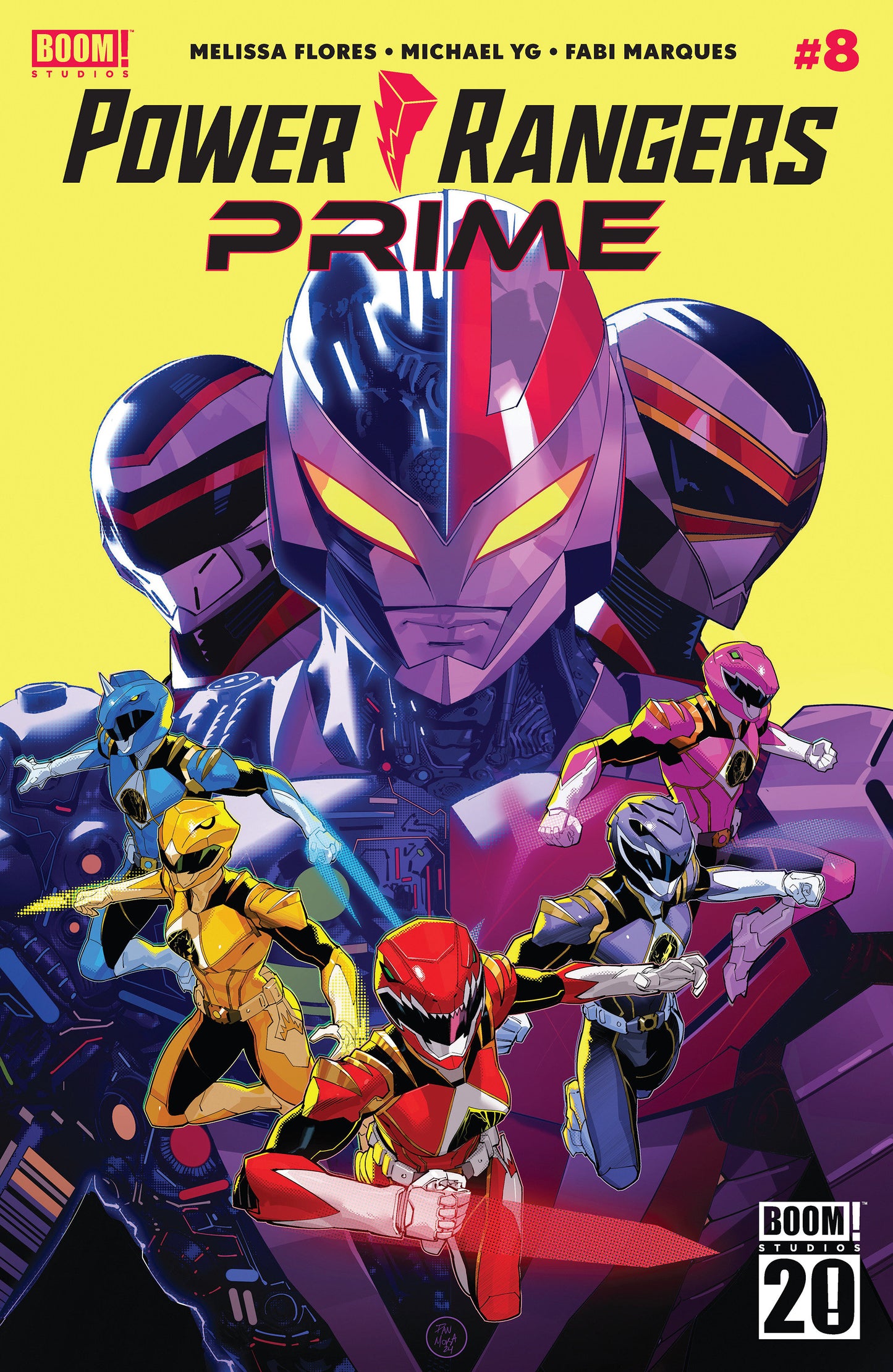Power Rangers Prime #8 A Main (Dressed, Mora)  - Release Date:  7/2/25