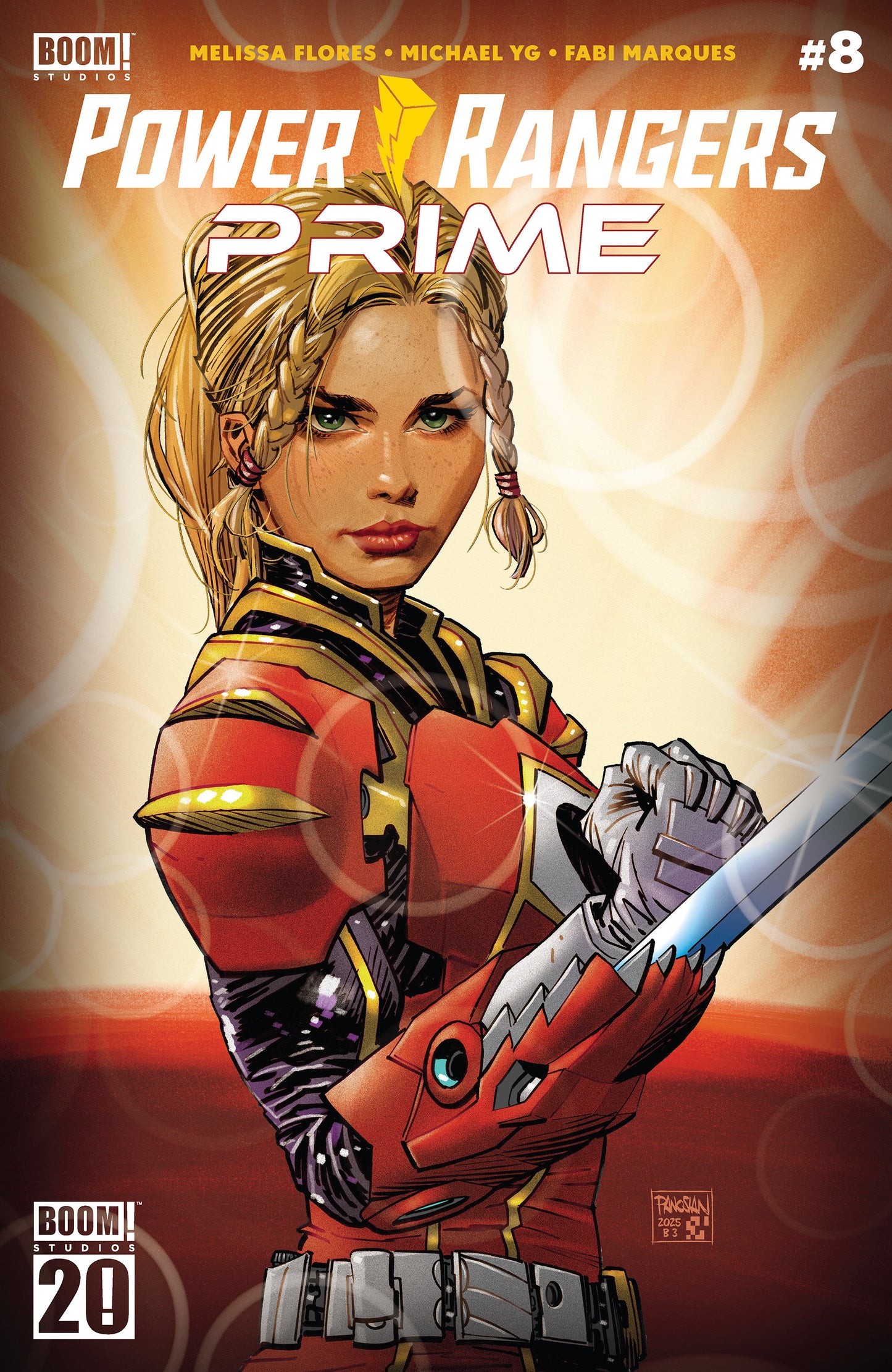Power Rangers Prime #8 C BOOM 20th Anniversary Variant (Dressed, Panosian)  - Release Date:  7/2/25