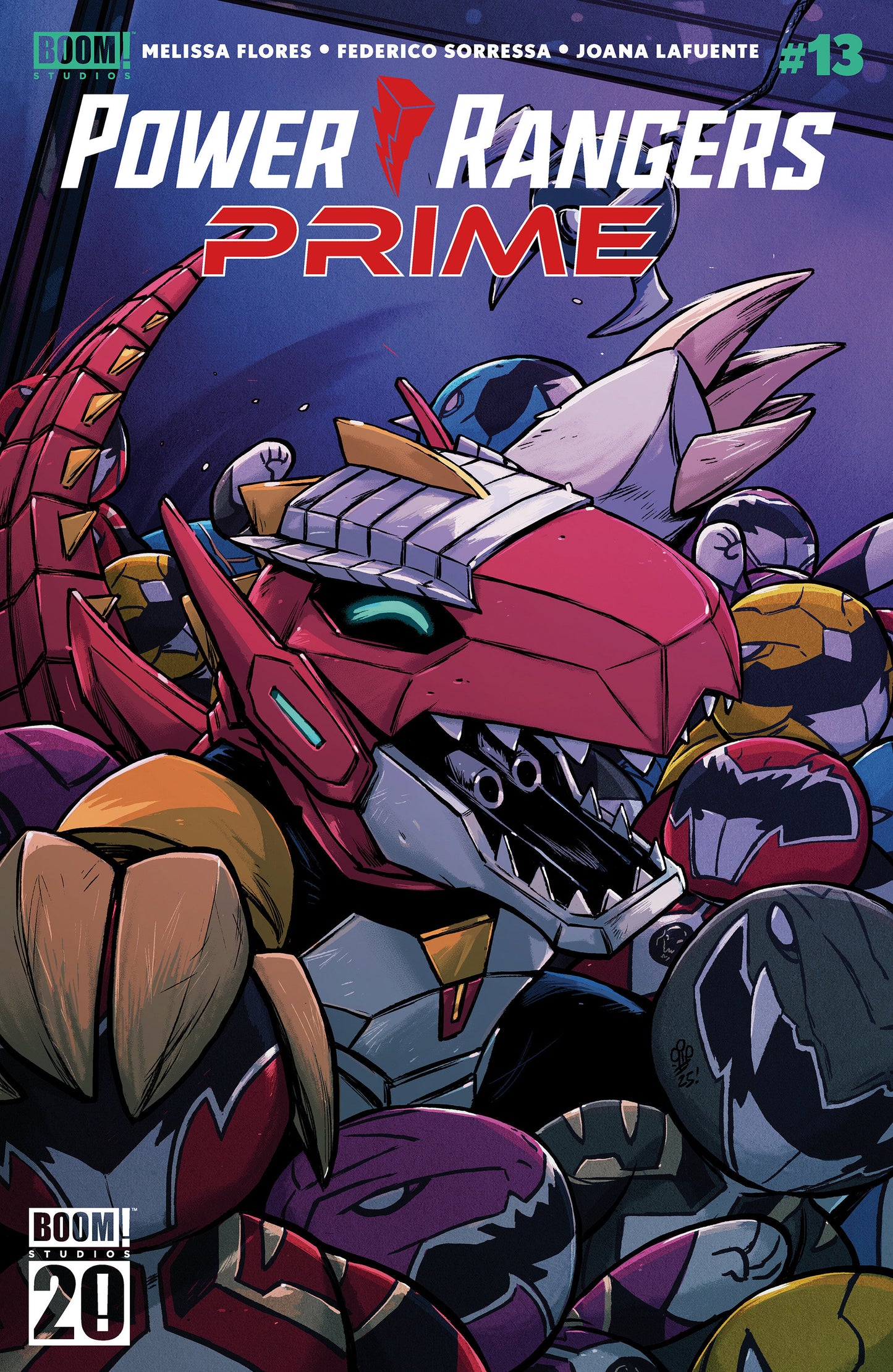 Power Rangers Prime #13 C BOOM 20th Anniversary Variant (Dressed, Dialynas) ISBN: 84428401206513031 - Release Date: 12/24/25