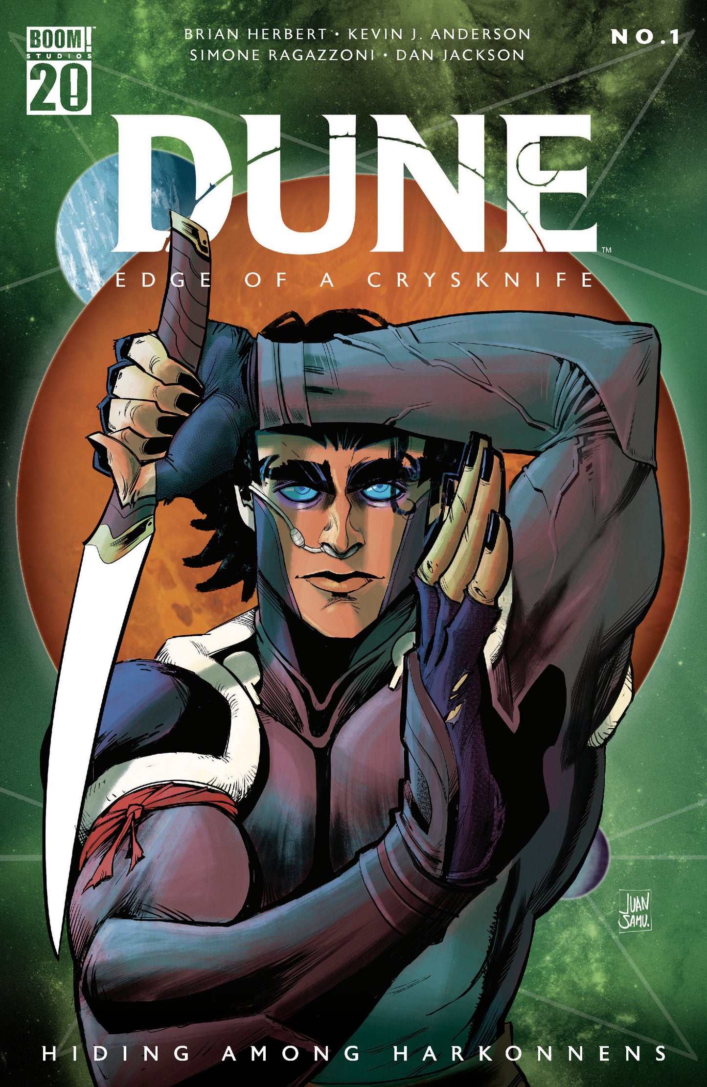 Dune: Edge of a Crysknife: Hiding Among Harkonnens #1 B Variant (Dressed, Samu)  - Release Date:  7/2/25