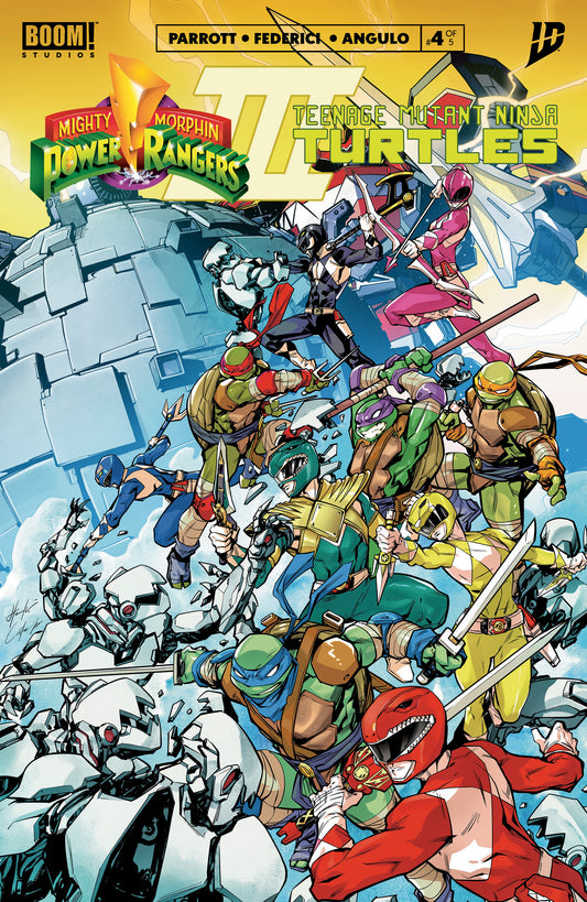 Mighty Morphin Power Rangers/Teenage Mutant Ninja Turtles III #4 B Variant (Dressed, Prasetya) ISBN: 84428401272004021 - Release Date: 1/21/26