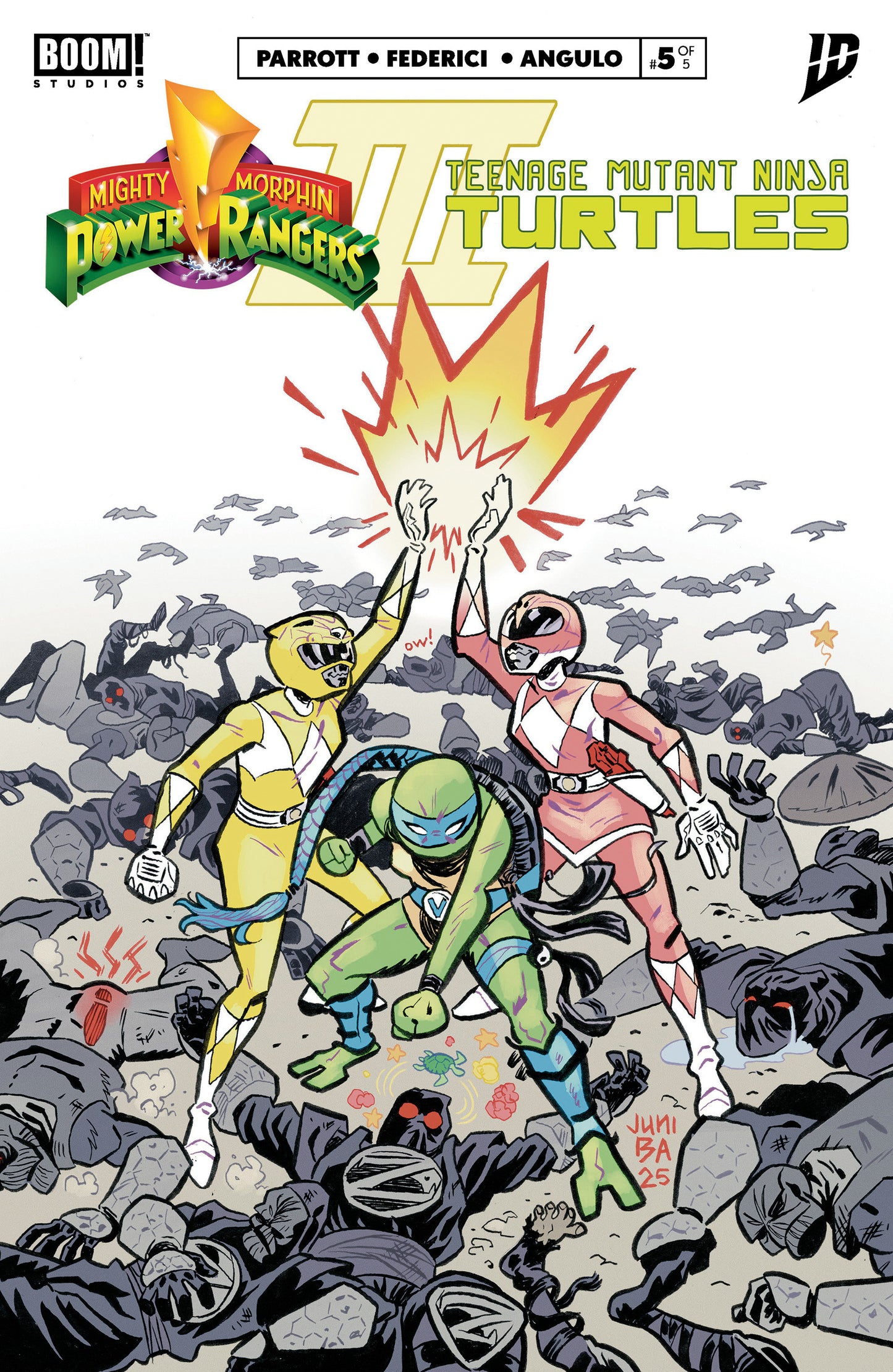 Mighty Morphin Power Rangers/Teenage Mutant Ninja Turtles III #5 B Variant (Dressed, Ba) ISBN: 84428401272005021 - Release Date: 3/18/26