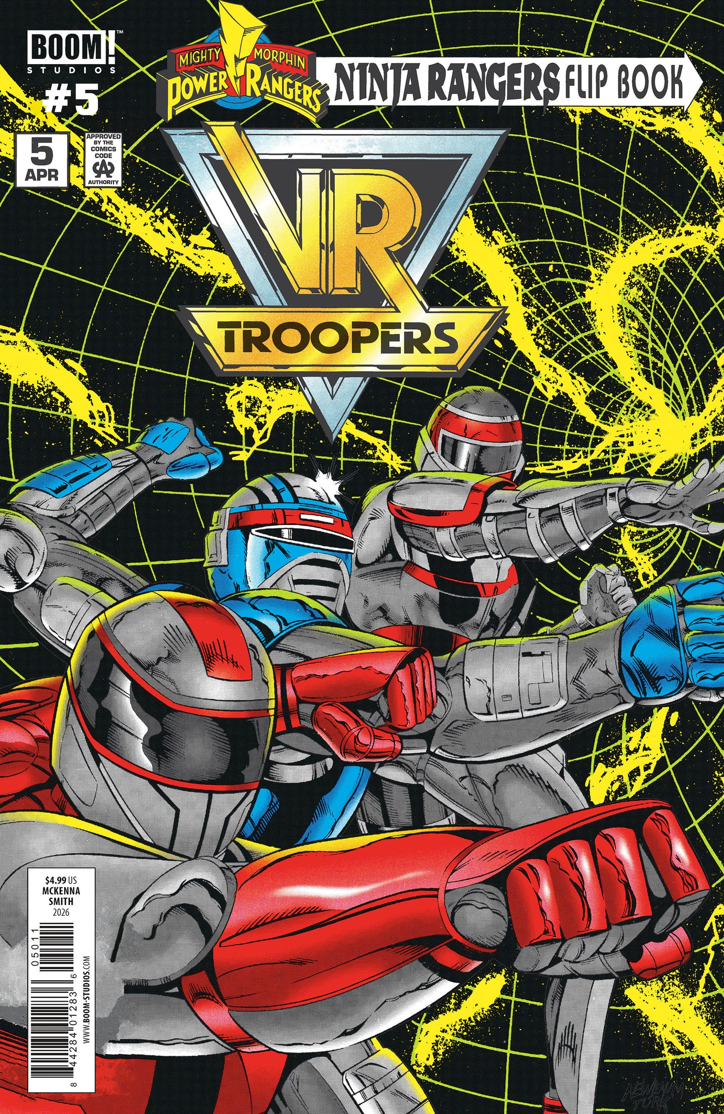 VR Troopers/Power Rangers Flipbook Facsimile Edition #5 A Main (Dressed, Smith & McKenna) ISBN: 84428401283605011 - Release Date: 1/21/26