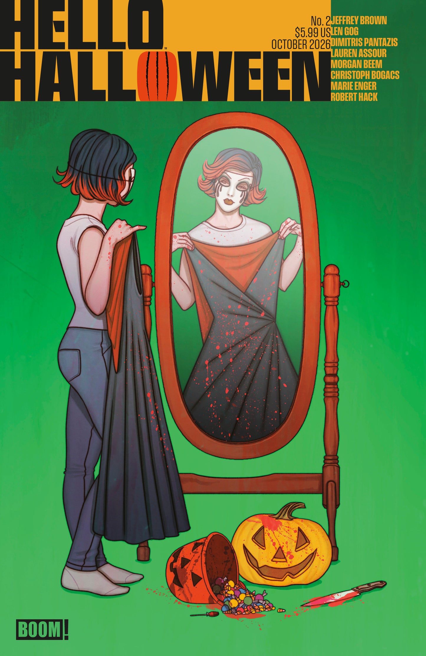 Hello Halloween #2 B Variant (Dressed, Frison) ISBN: 84428401287402021 - FOC DATE: 9/6/26  - Release Date: 10/21/26